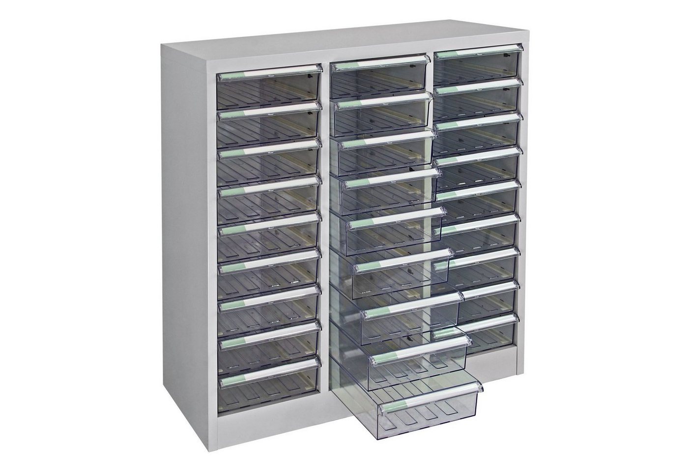 Thumbnail - ADB Schubladenbox Schubladencontainer mit 27 Schubladen 79,5 x 88 cm (B x H) transparent