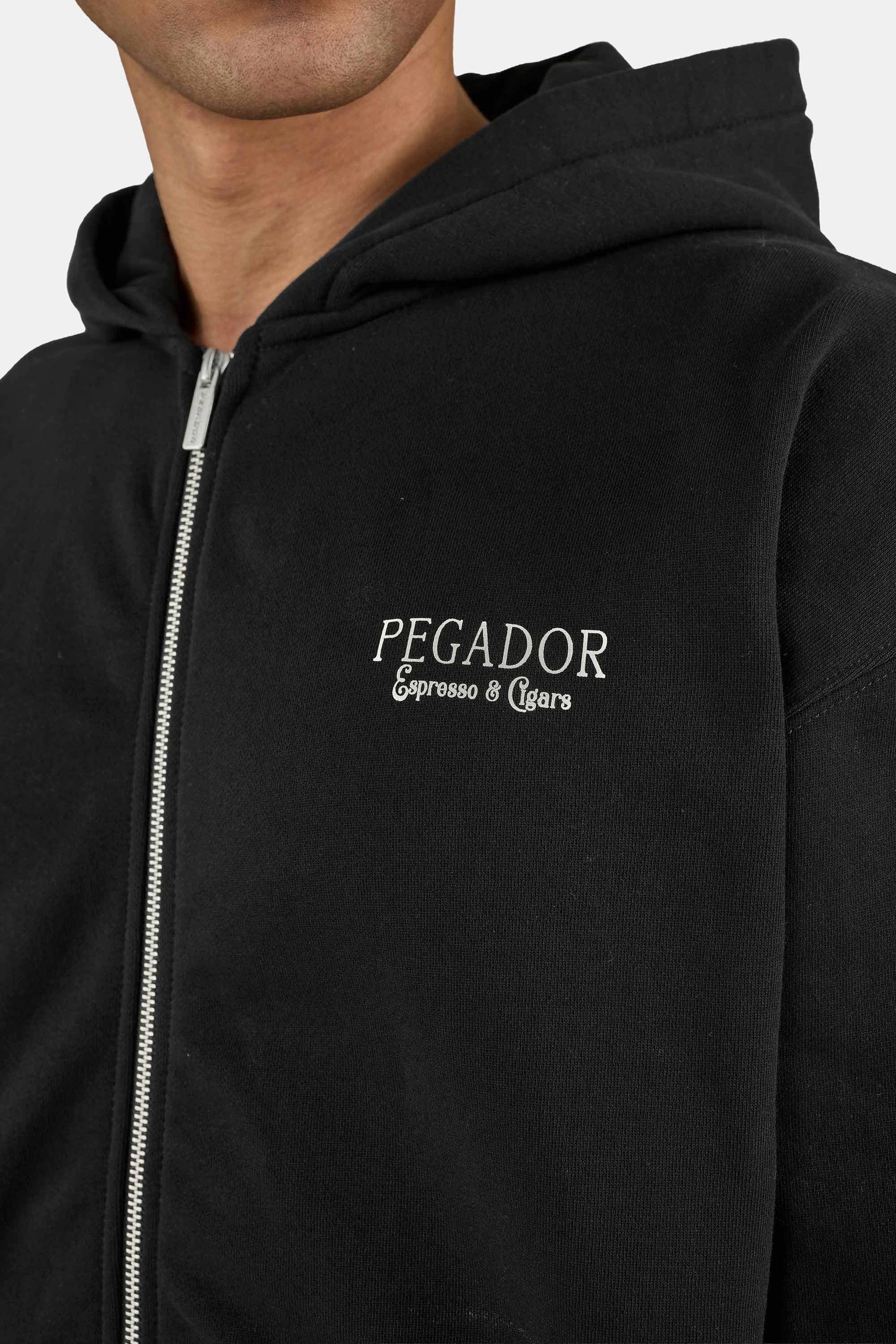 PEGADOR Kapuzensweatjacke Dragor Oversized Sweat Jacket Baumwollmischung, oversize – Bild 4 von 5