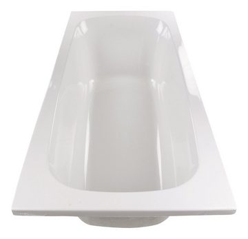 Calmwaters Badewanne »Original«, (1-tlg), Weiß, 180 x 80 cm, Acryl, Rechteckbadewanne, Körperformbadewanne für zwei Personen, 01SL3353