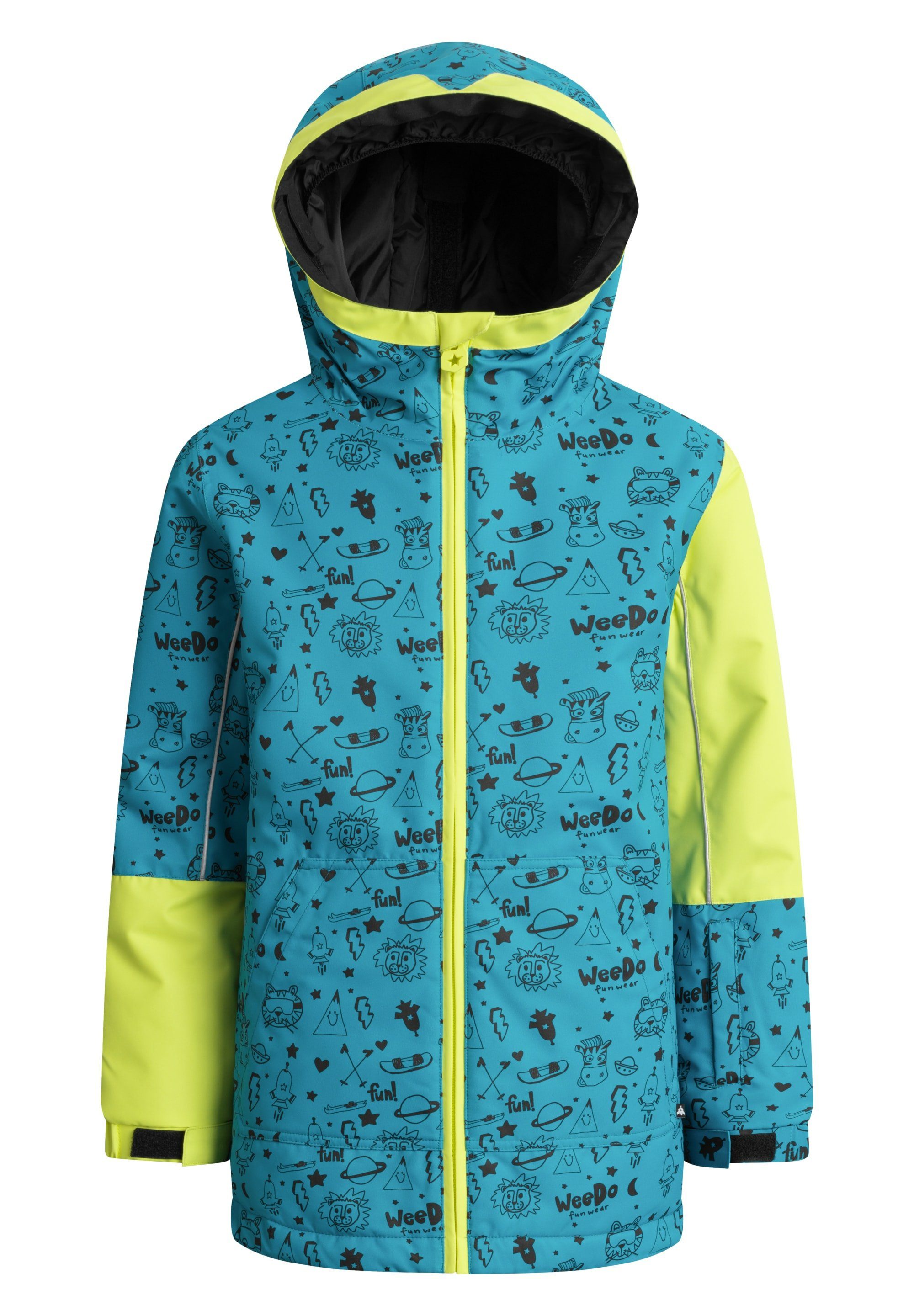 WeeDo Winterjacke COSMO UNIVERSE Atmungsaktiv, wasserdicht, helmkompatible Kapuze