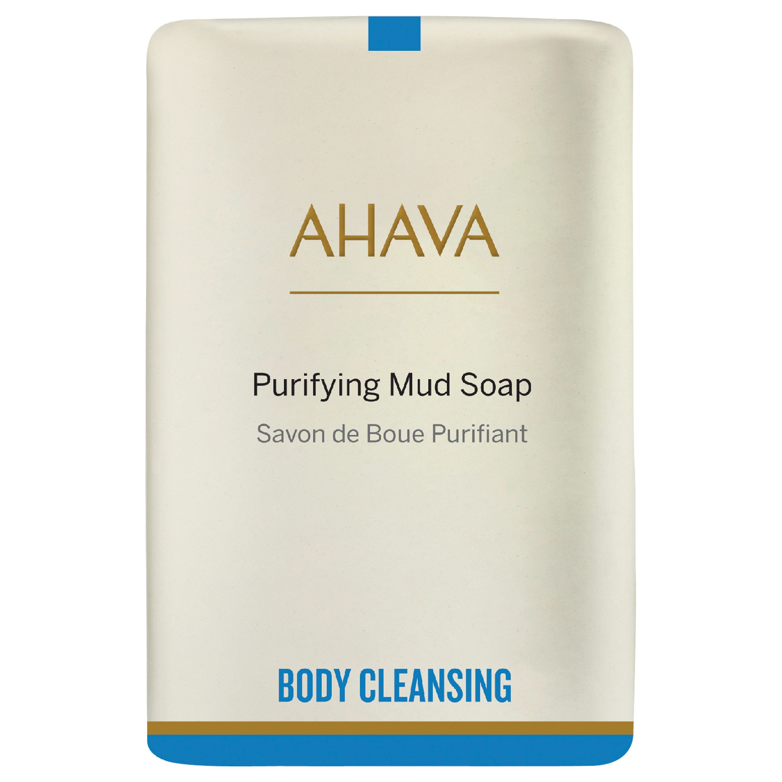 AHAVA Handseife PURIFYING MUD SOAP, mit Mineralienschlamm aus dem Toten Meer, frei von Parabenen