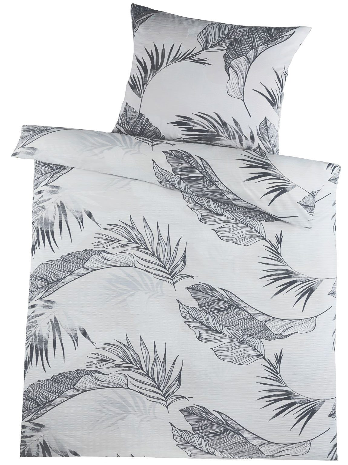 KH-Haushaltshandel Bettwäsche 2-tlg. Soft Seersucker Bettwäsche günstig online kaufen