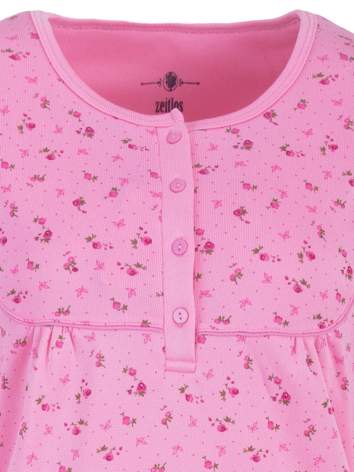 rosa - Thermo Nachthemd Fleur zeitlos Mille Nachthemd