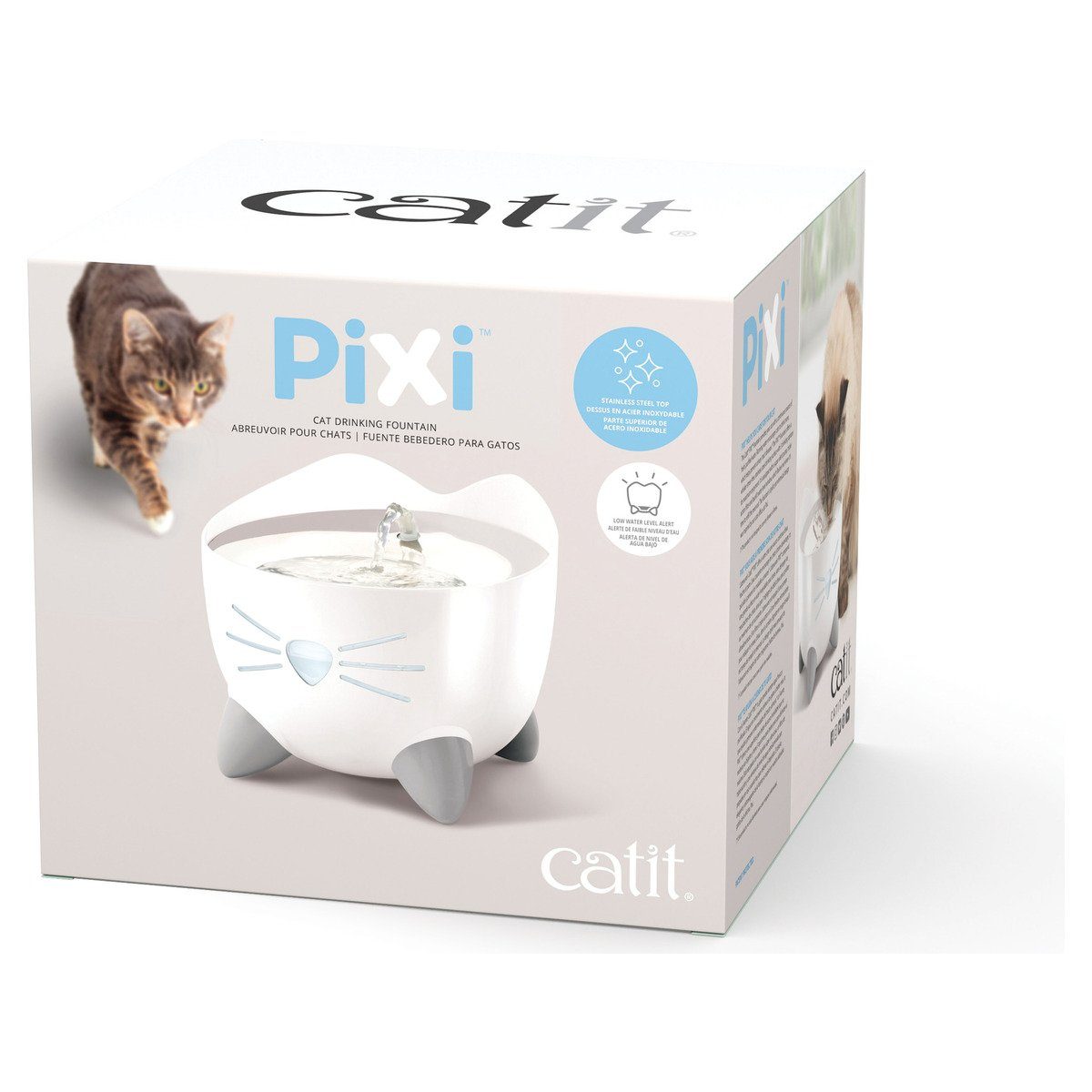 Catit Trinkbrunnen Pixi Trinkbrunnen Edelstahl