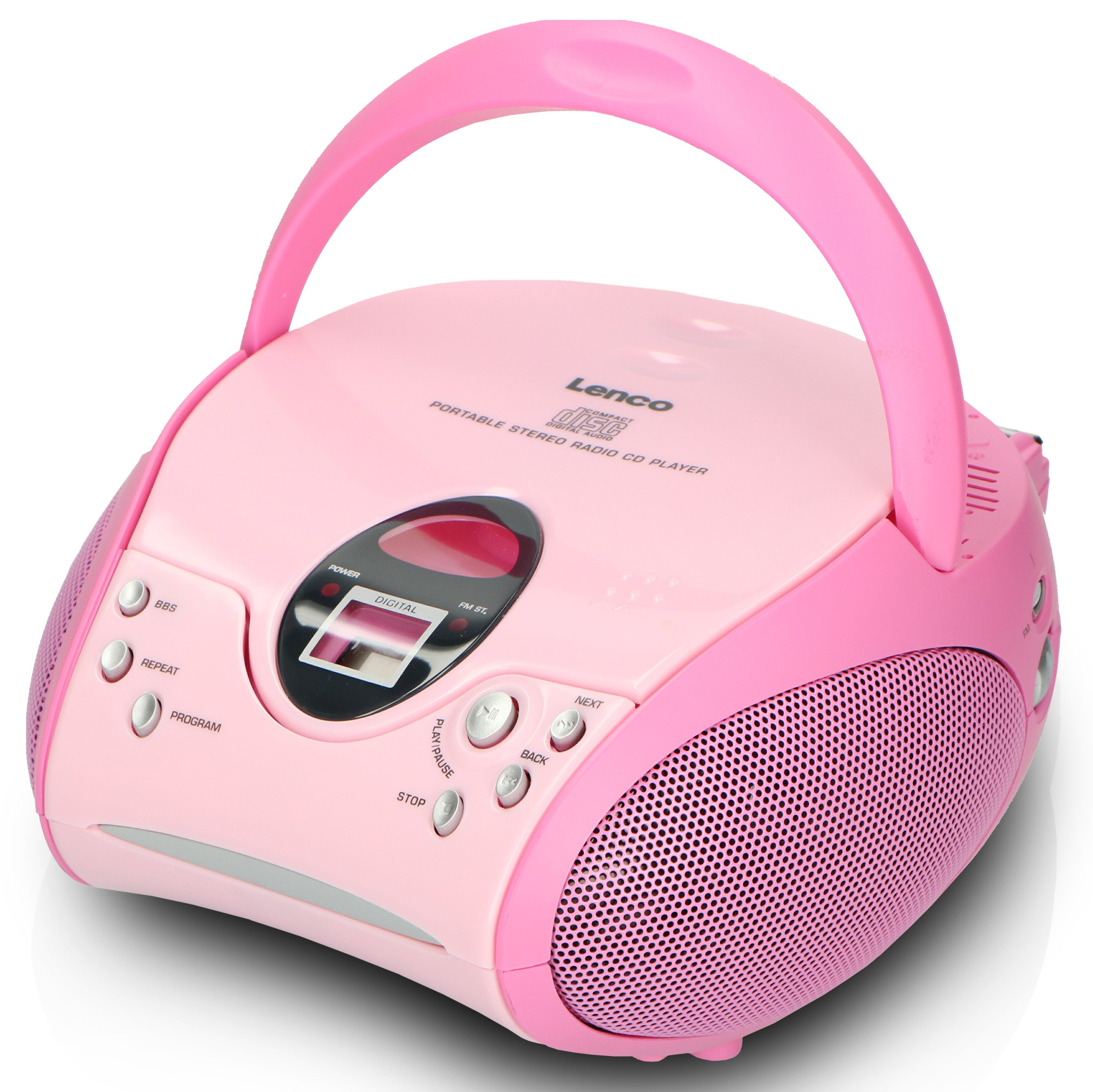 CD-Radiorecorder (FM) Pink Lenco SCD-24