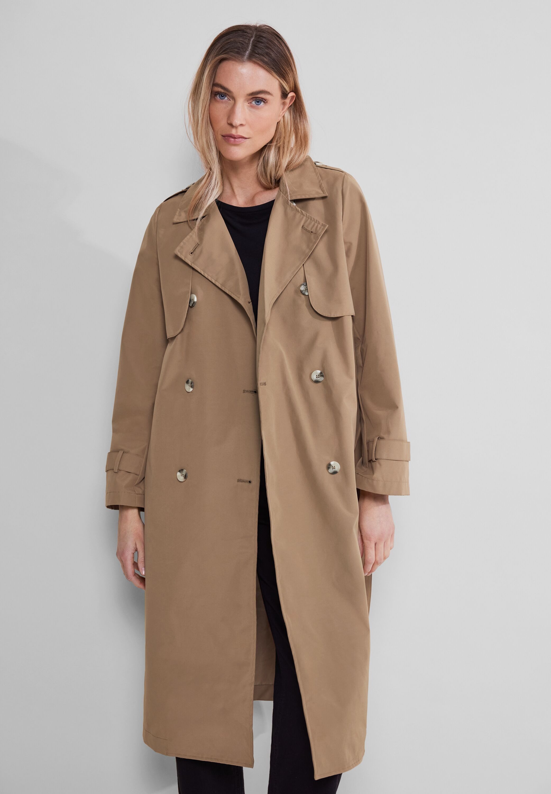 STREET ONE Trenchcoat mit Reverskragen