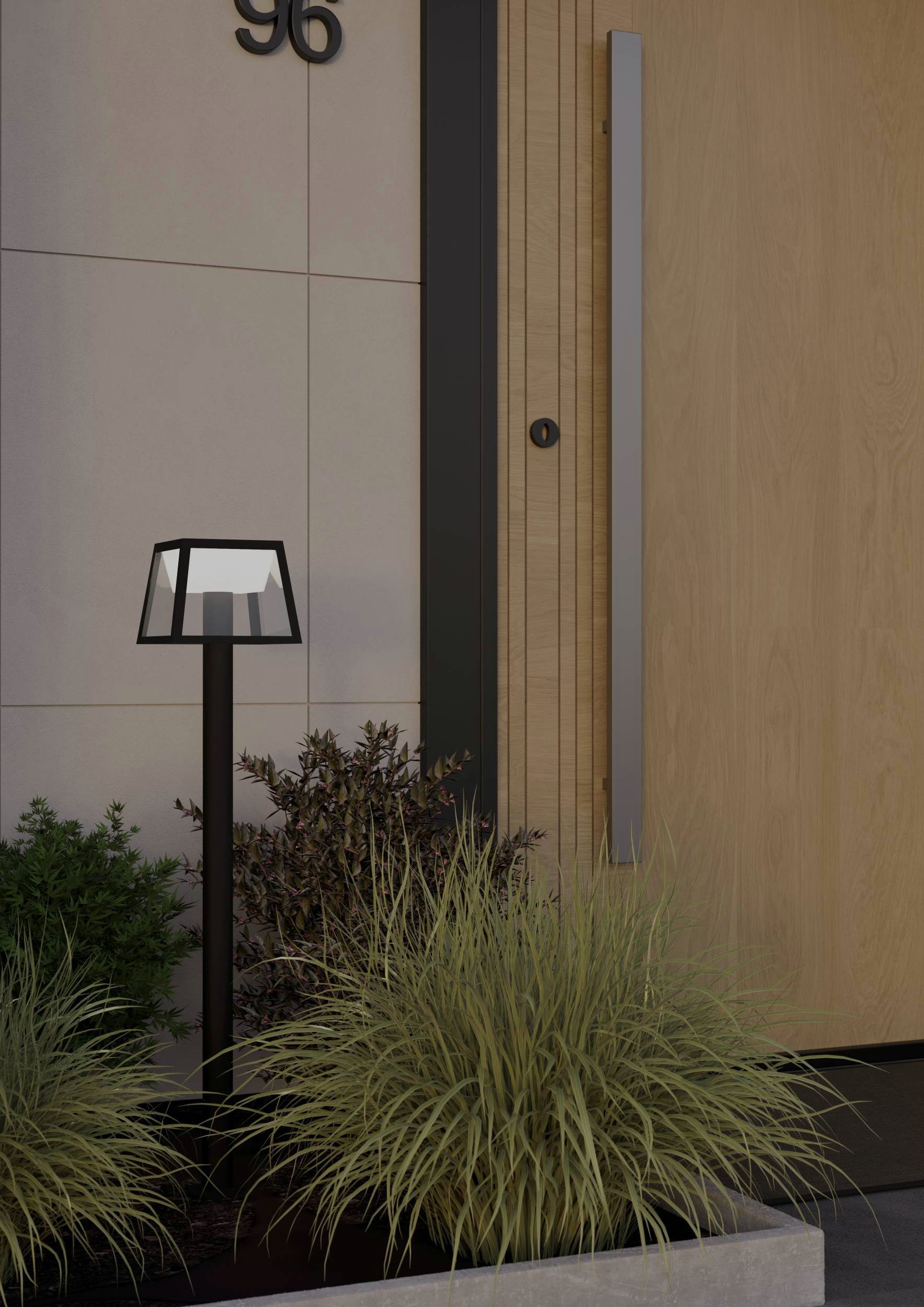 EGLO LED Solarleuchte Altilia Solarlampe, Erdspieß, Stehlampe, Außenleuchte Garten, IP44, Bewegungsmelder, LED fest integriert, Warmweiß, Solarleuchte - L15,5 x B15,5 x H106 cm - schwarz - 7,5W inkl.