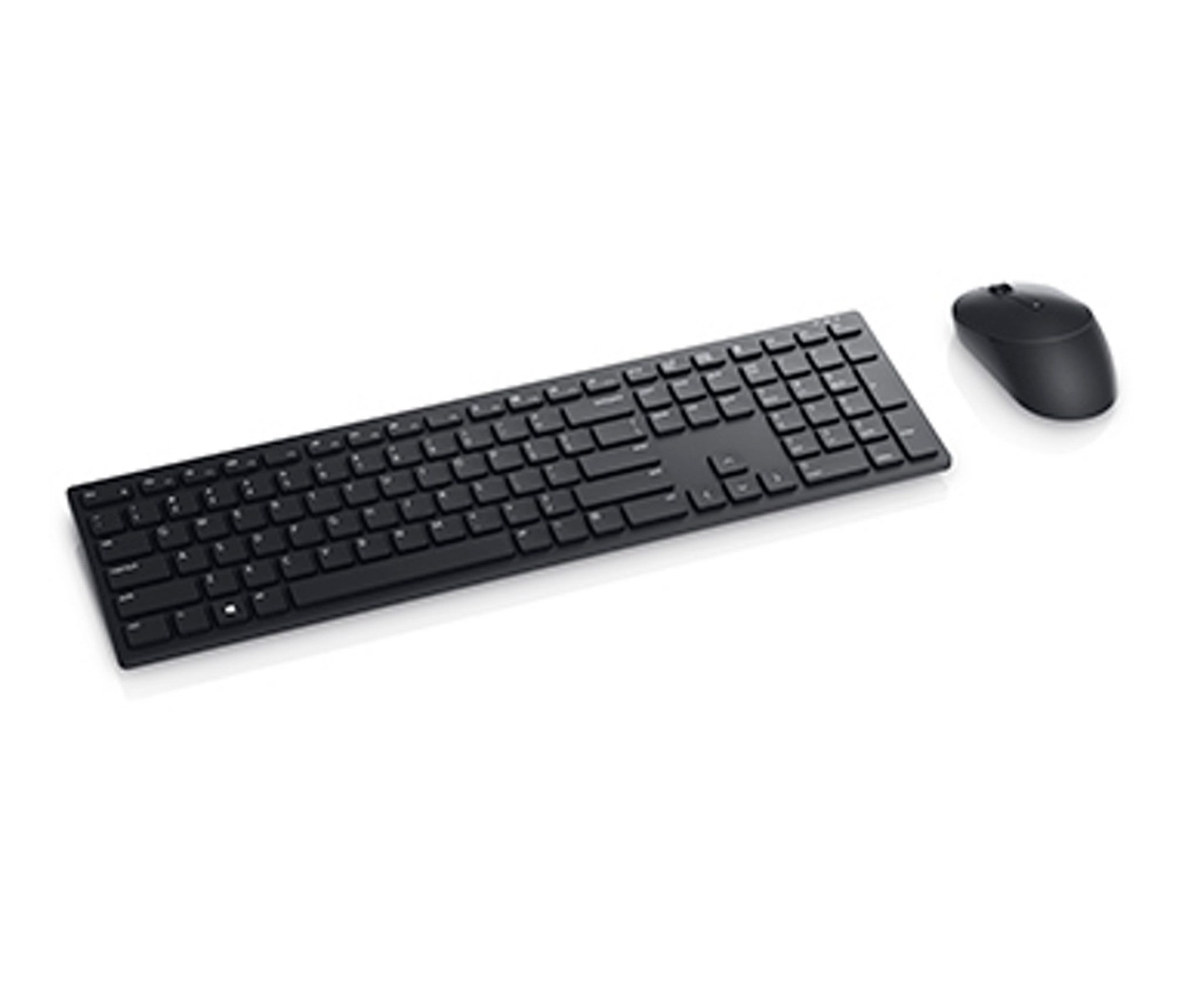 Dell Kabelloses Tastatur Maus Set QWERTY USB Empfänger Büro Homeoffice Tastatur- und Maus-Set, (Kabelloses Tastatur Maus Set 2,4 GHz USB Empfänger Büro PC, Kabelloses Tastatur Maus Set QWERTZ USB Empfänger Büro Homeoffice), leise Tasten einstellbare DPI USB Nano Empfänger spritzwassergeschützt