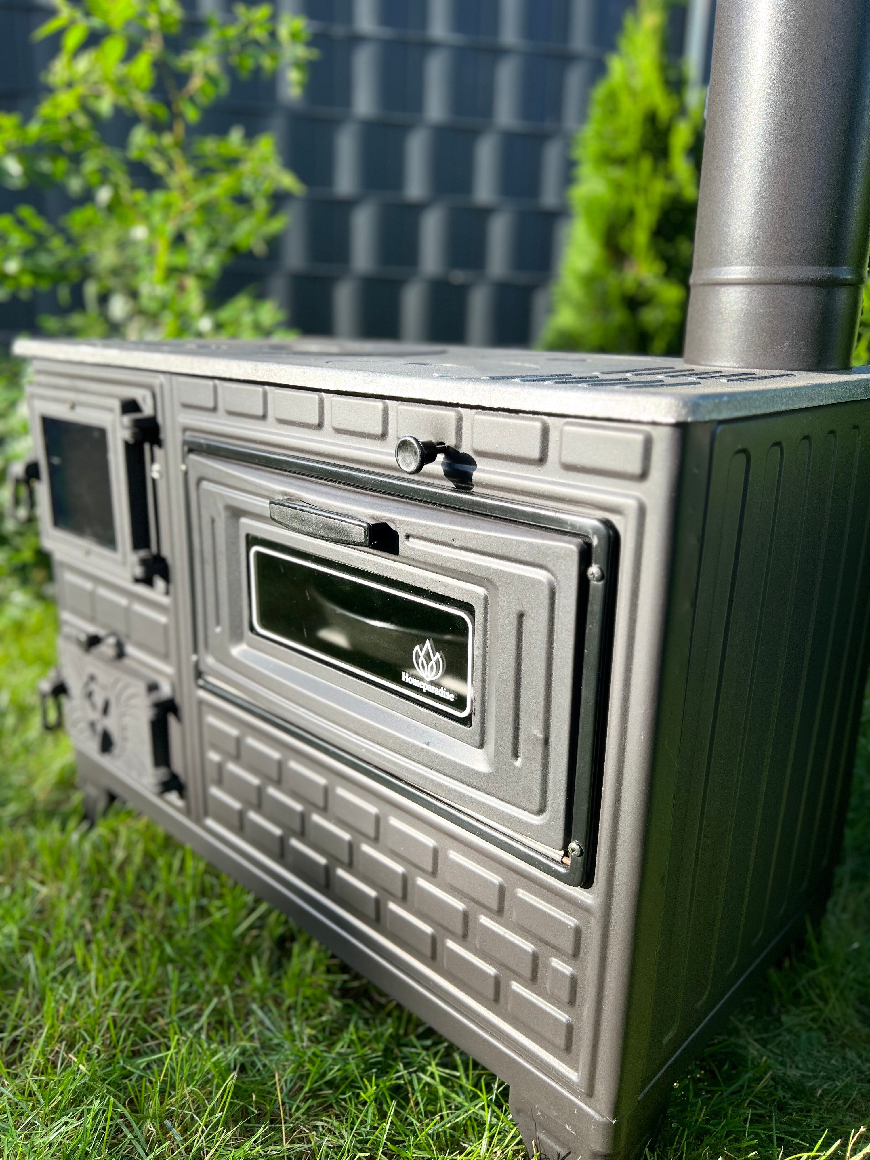 Homeparadise Grillkamin Outdoor Küchenofen Gartenofen Terrassenofen Gartenküche Holzofen Ofen