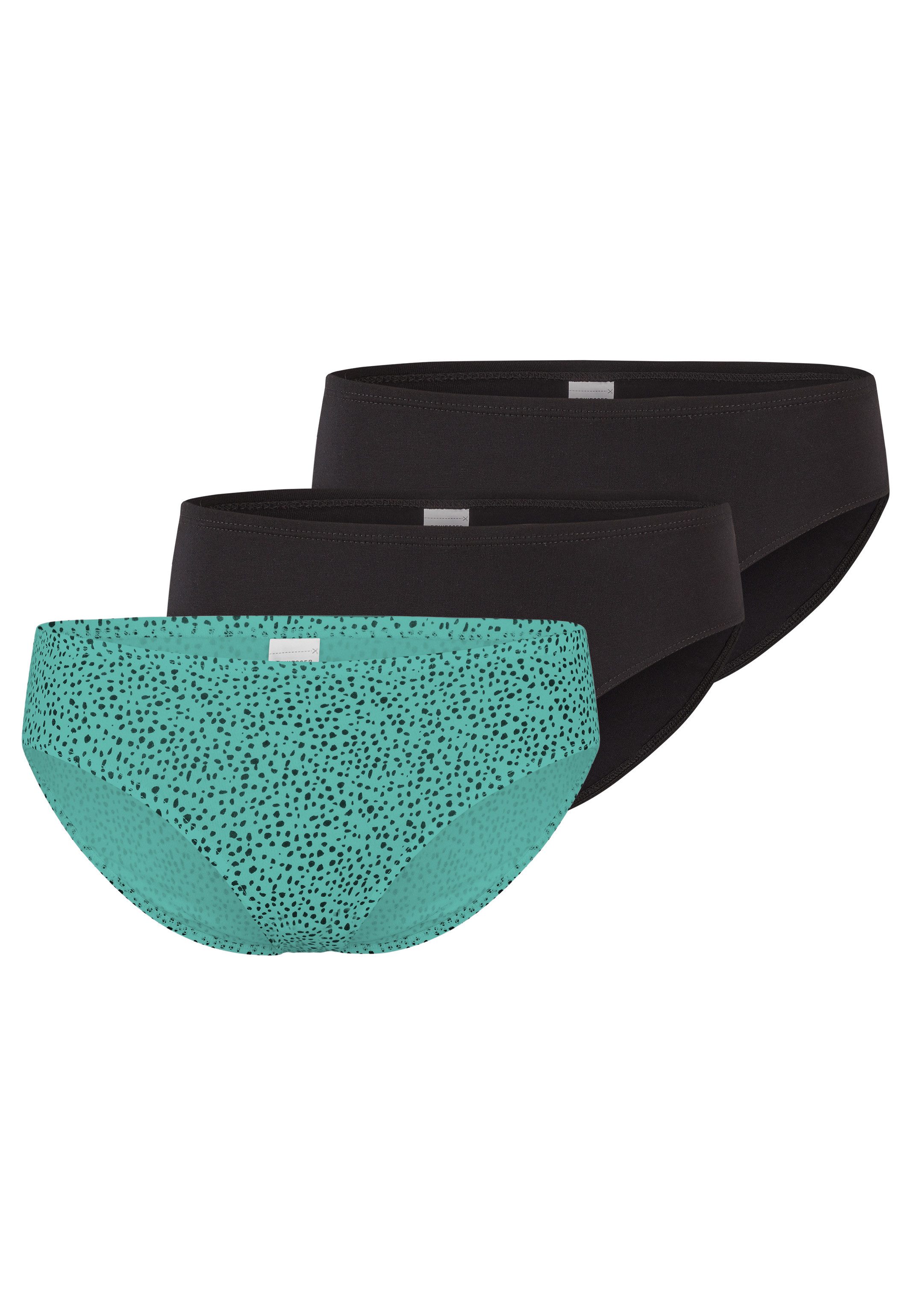 Schiesser Hüftslip 3er Pack Teens Girls 95/5 Organic Cotton (Spar-Set, 3-St) Slip - Baumwolle - Mit softem Bund, Bequemer Beinausschnitt