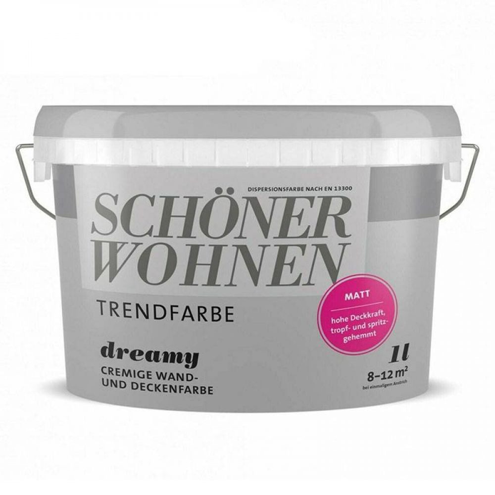 SCHÖNER WOHNEN FARBE Wandfarbe SW Trend Wandfarbe matt 1,0L Dreamy 7597