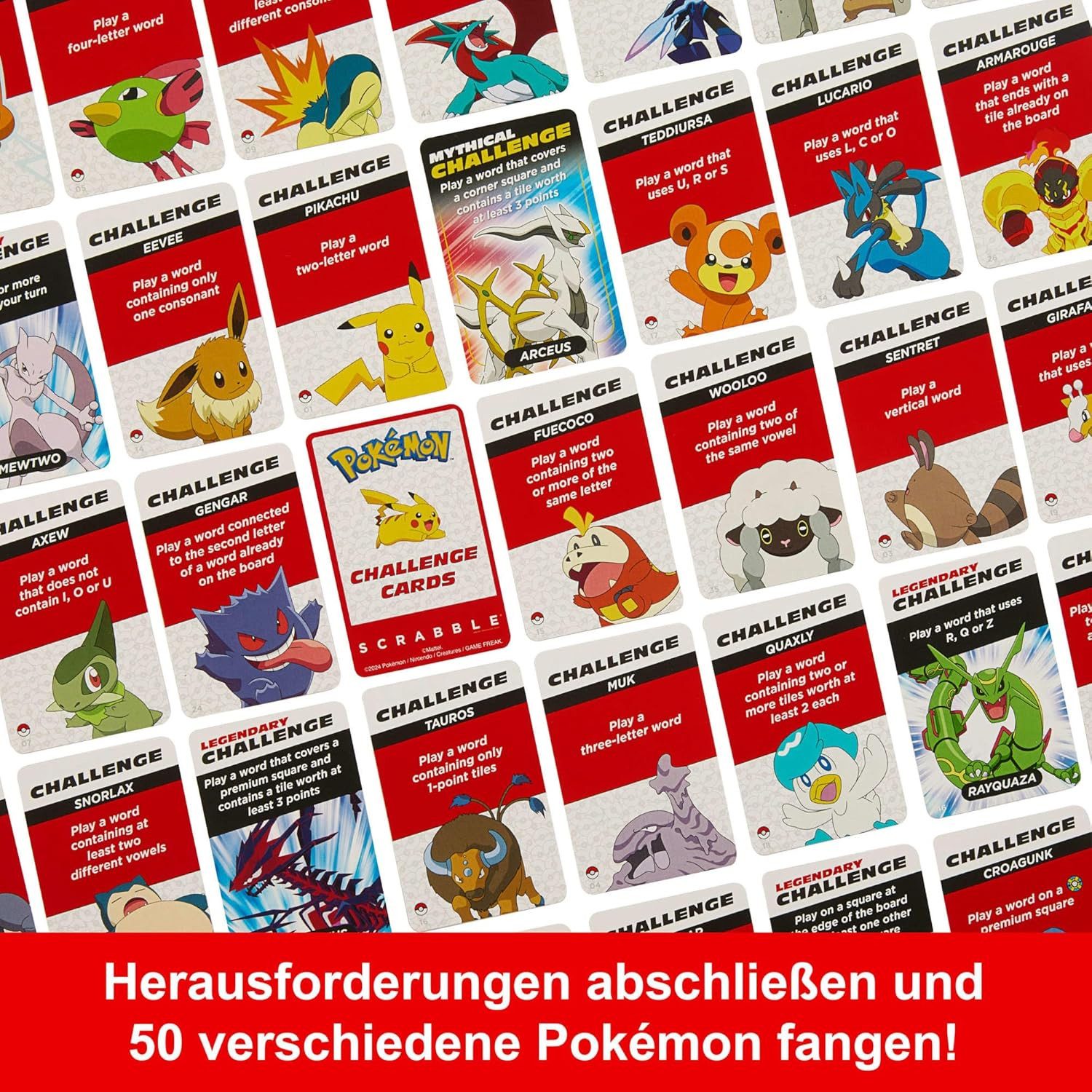 Mattel® Spiel Mattel Games Scrabble Pokémon