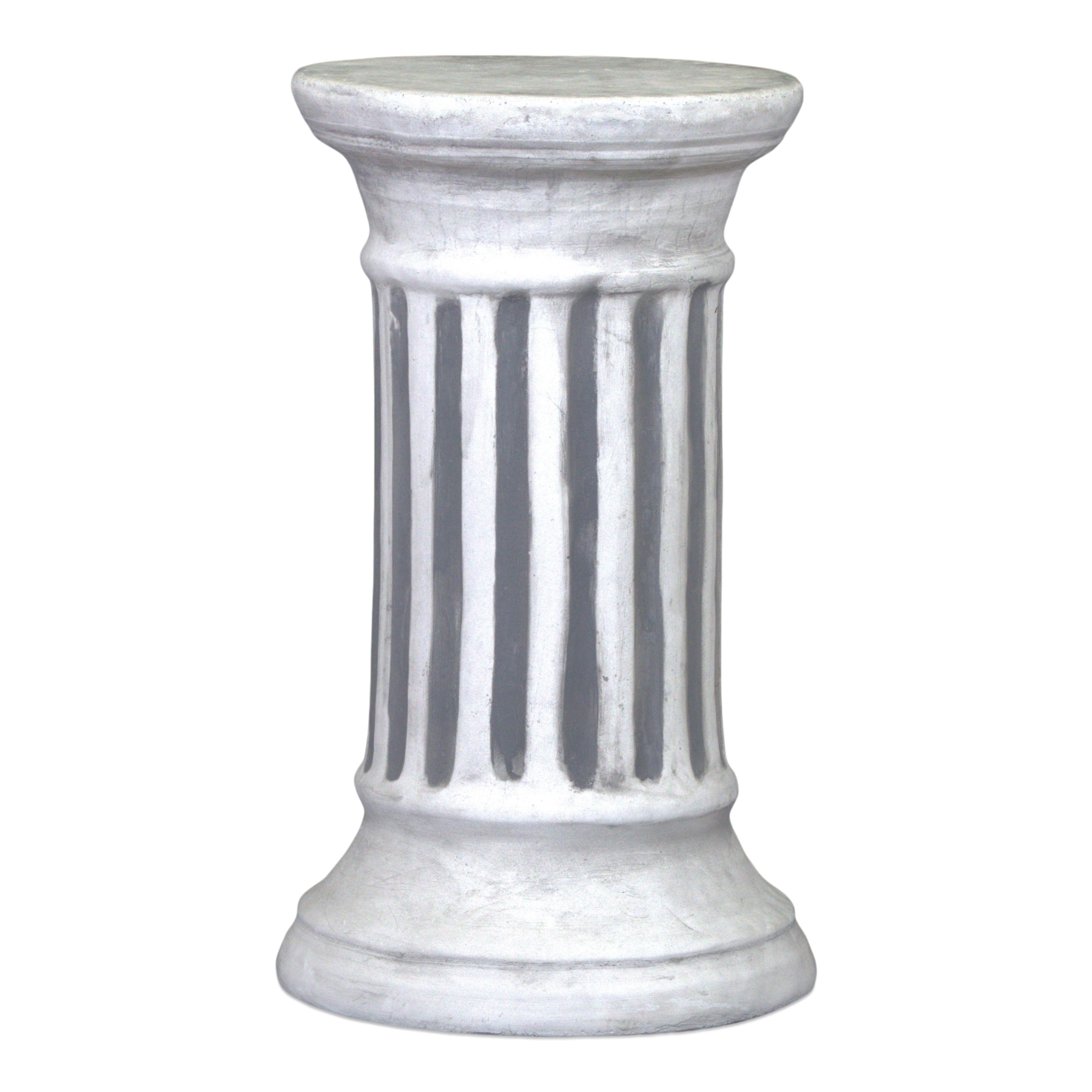 gartendekoparadies.de Gartensockel Rund-Säule, Steinsockel, Podest, H. 58 cm, Stellfläche Ø 30 cm, 44 kg, Frostsicher