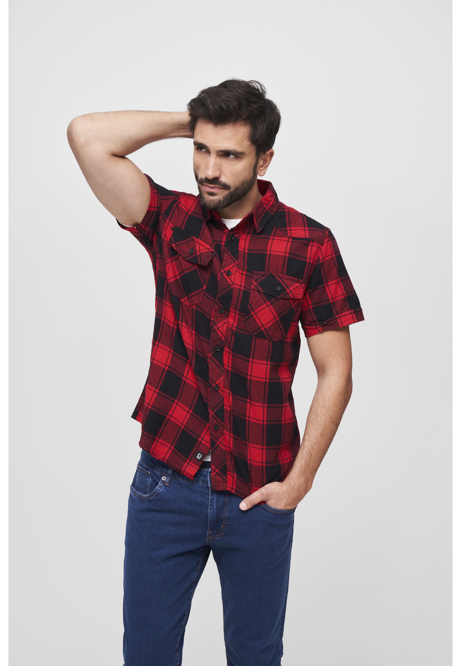 Brandit Karohemd Brandit Herren Checkshirt Halfsleeve (1-tlg)