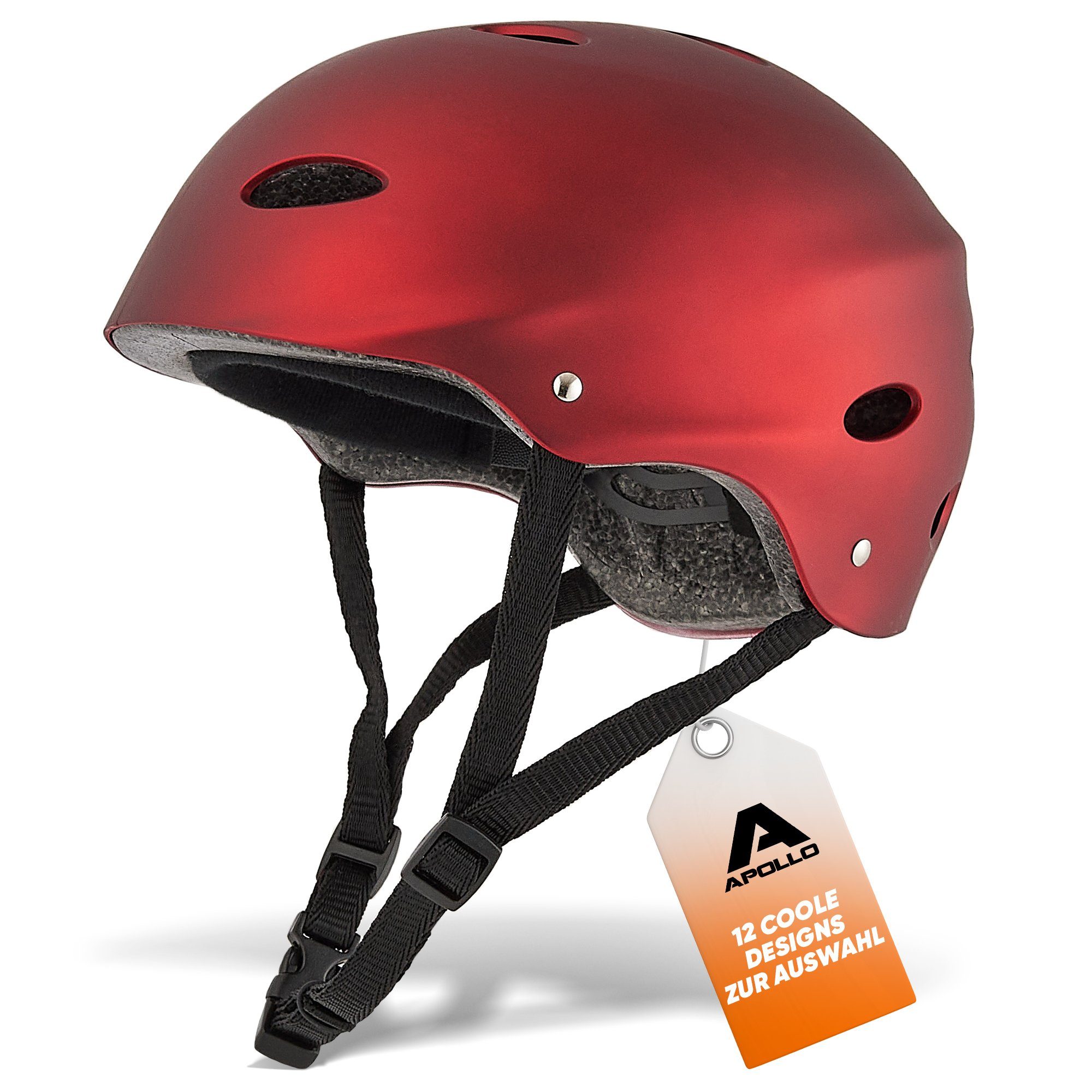 Apollo Kinderhelm Größenverstellbarer Schutzhelm Skatehelm mit, größenverstellbar