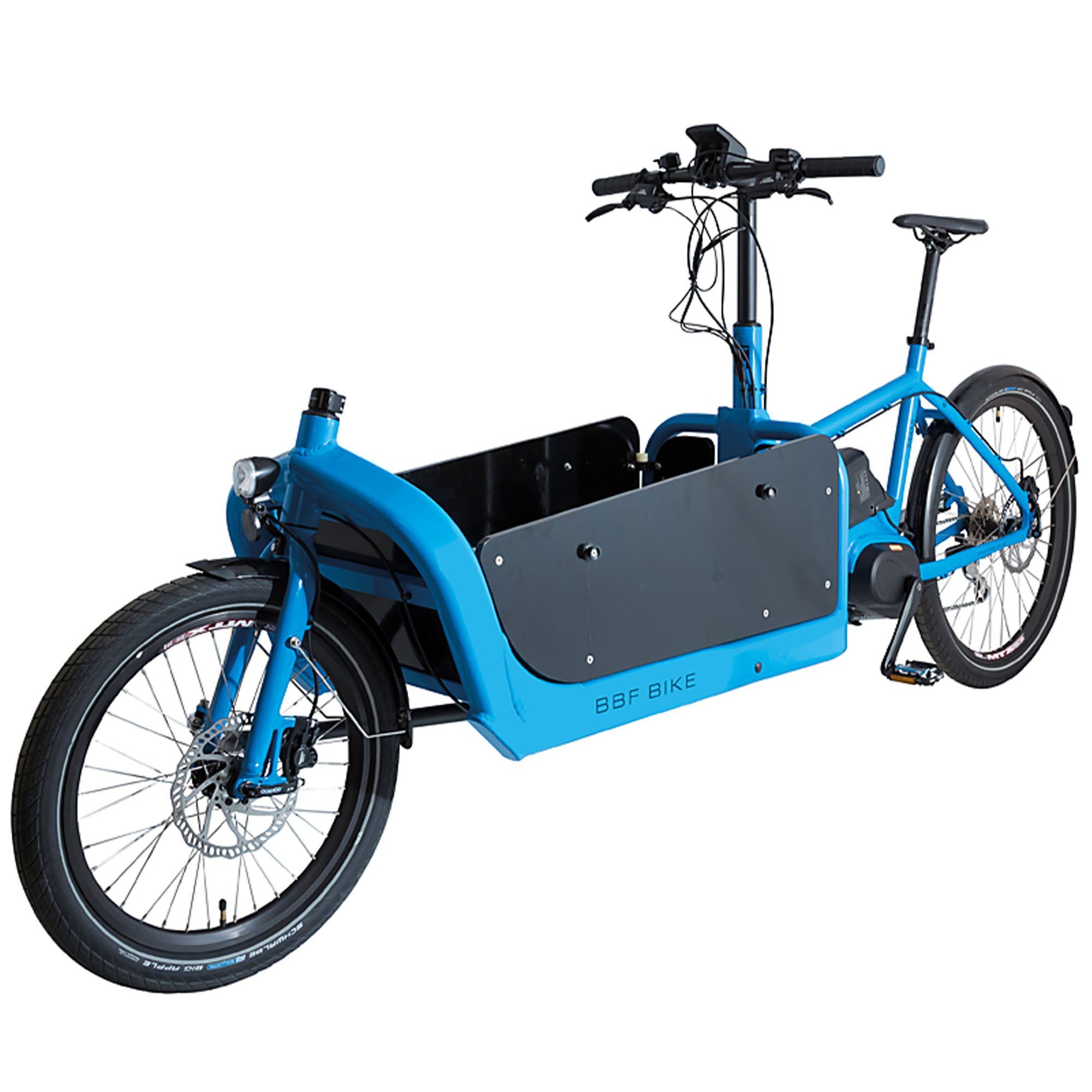 BBF Bikes E-Bike Lastenrad Miami, 8 Gang Shimano Acera Schaltwerk, Kettenschaltung, Mittelmotor, 522 Wh, Lastenfahrrad E Bike Cargobikes Pedelec Transportrad Lastenrad Cargo