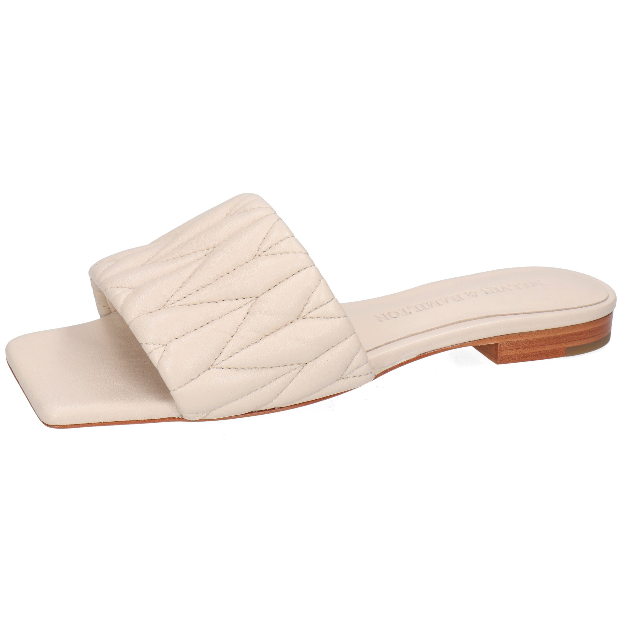 Melvin & Hamilton Eglantine 2 Leder-Pantoletten für Damen Pantolette Flache Absätze, Echtes Leder