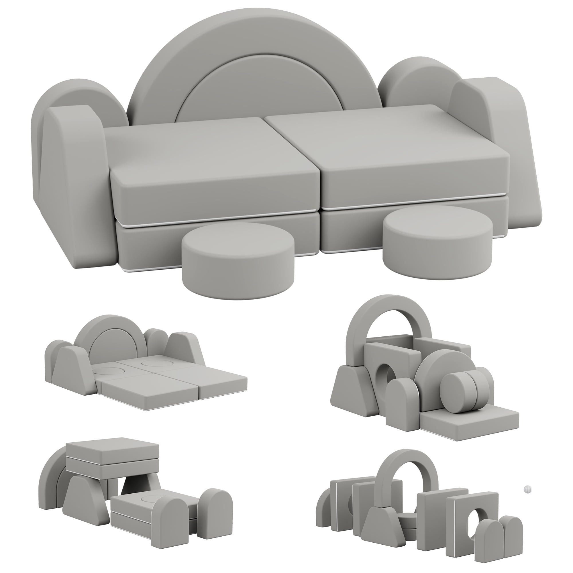radelldar Kindersofa Modulare Spielsofa, 12 Teile, günstig online kaufen