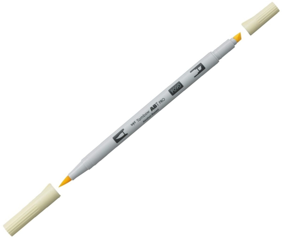 Filzstift Dual-Fasermaler ABT Pro Keilspitze/Pinselspitze Alkoholbasis baby yell