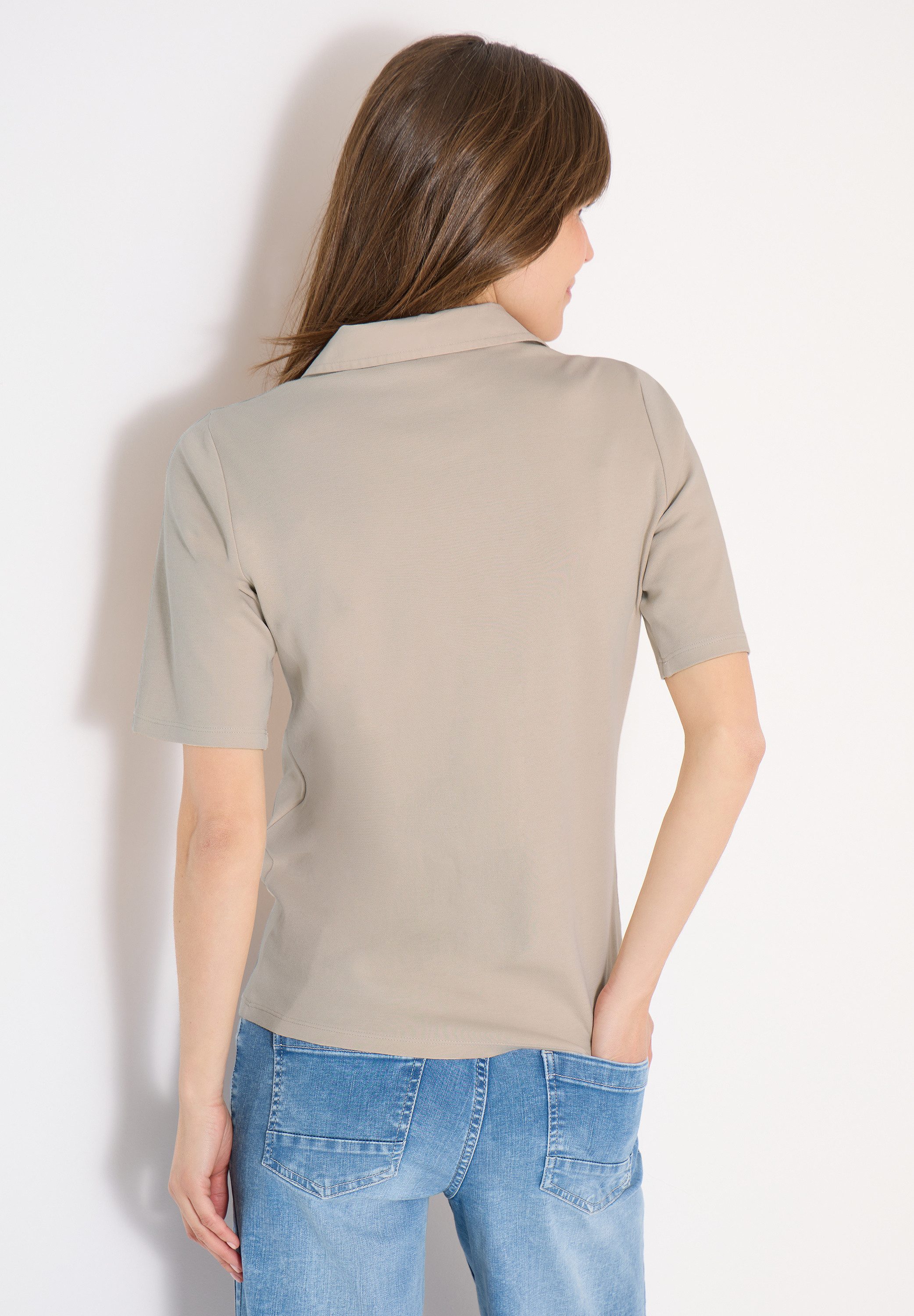 CECIL Poloshirt aus reiner Baumwolle
