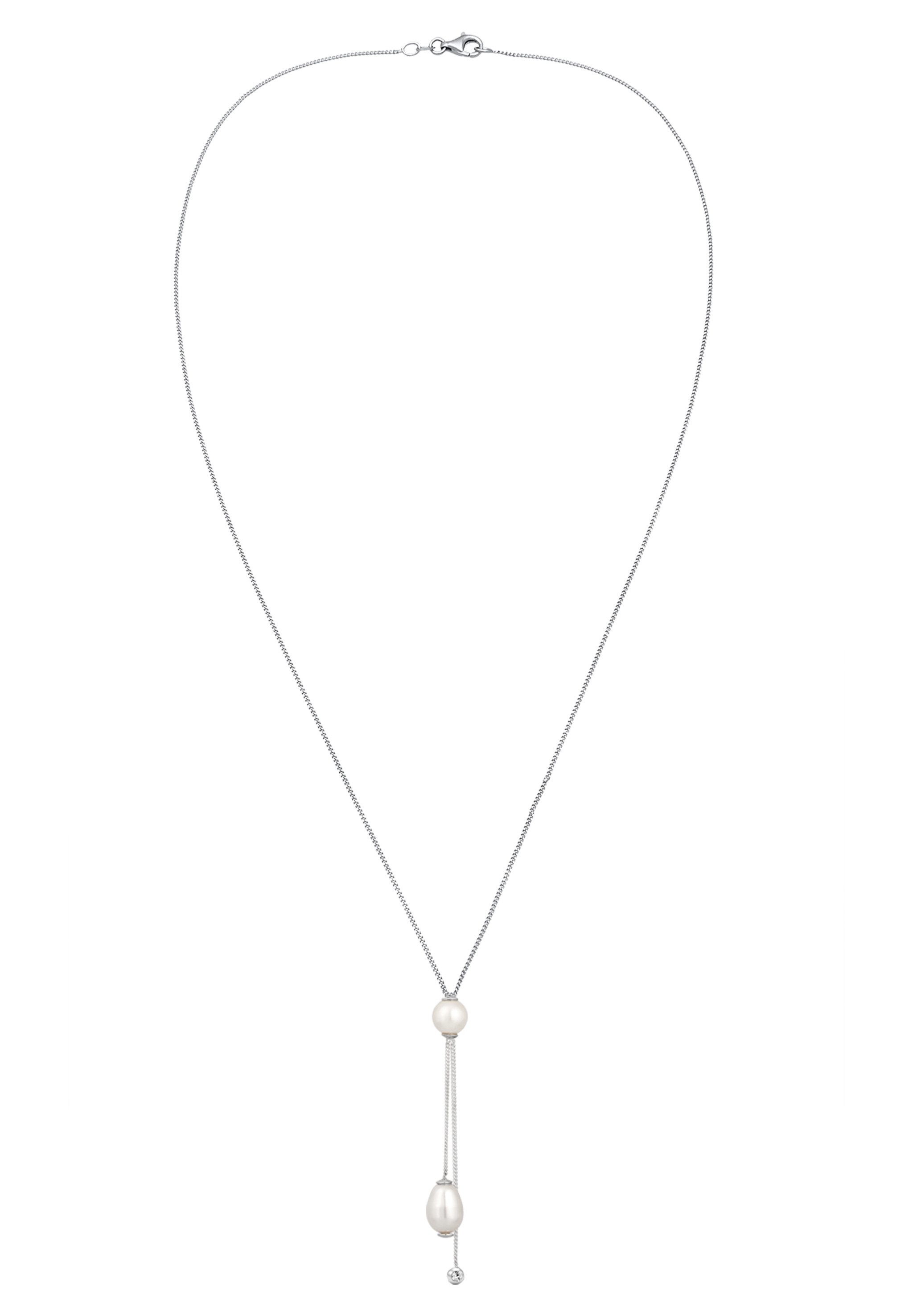 Elli Perlenkette Y-Halskette Synthetische Perle Kristalle günstig online kaufen