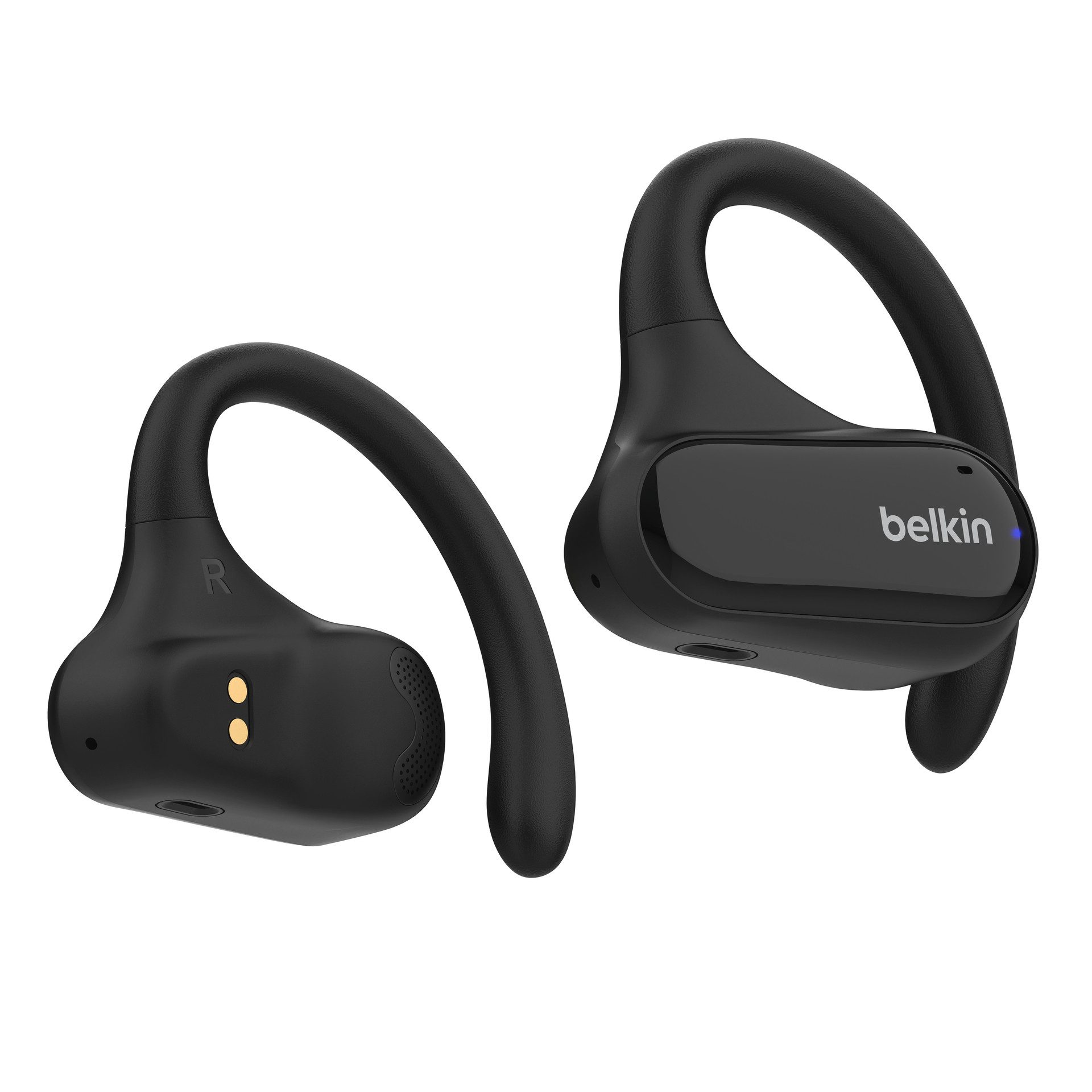 Belkin SoundForm ClearFit Open-Ear-Kopfhörer (Freisprechfunktion, Multi-Point-Verbindung, Noise-Cancelling, A2DP Bluetooth, AVRCP Bluetooth)