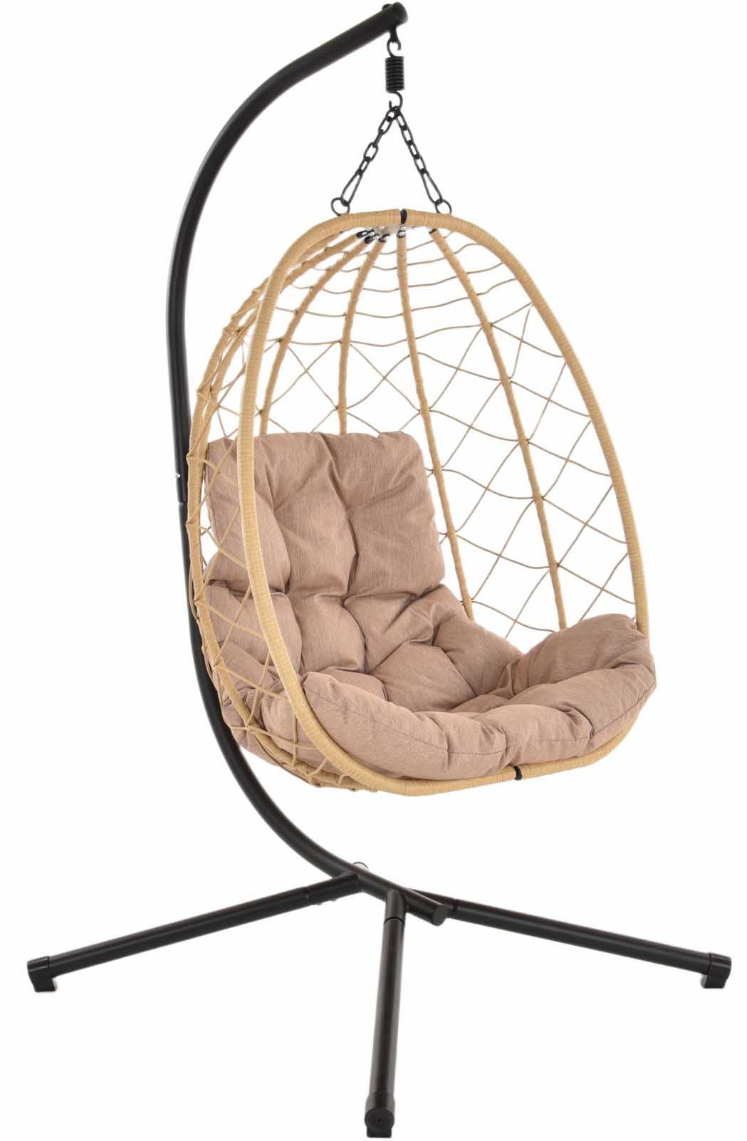 Hängesessel Hängeschaukel Outdoor & Indoor mit Gestell Hängesessel Rattan