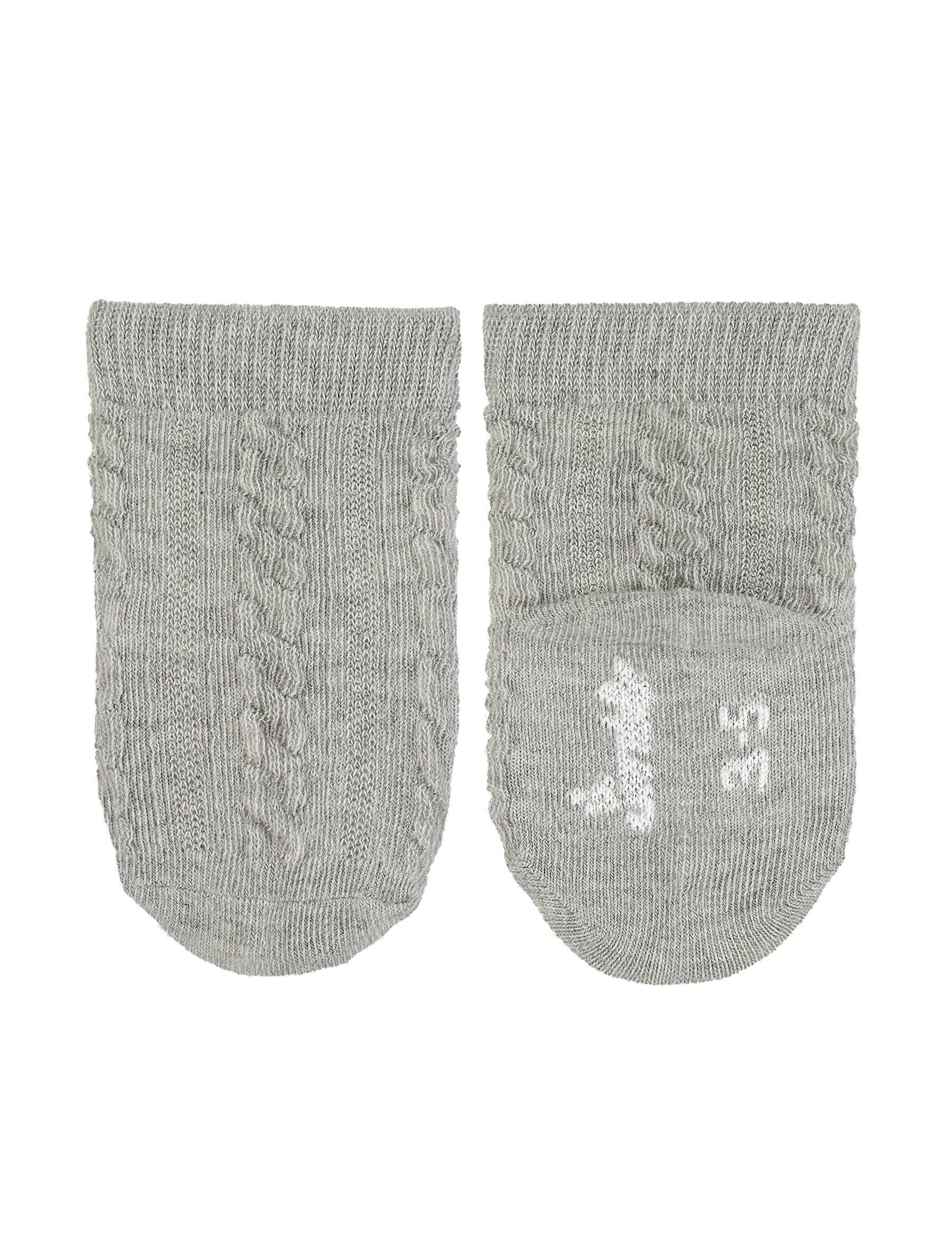 Sterntaler Krabbelsocken Mit Bär-Motiv - 2 Paar Weiche Babysocken