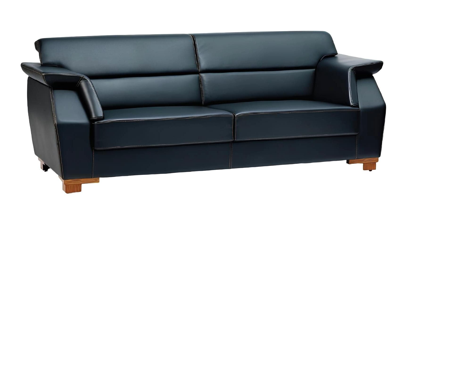 Xlmoebel Sessel Luxus Ledersofa in elegantem Design für Büro und Wohnzimmer (2-Sitzer Sofa + Sessel), Hergestellt in Europa