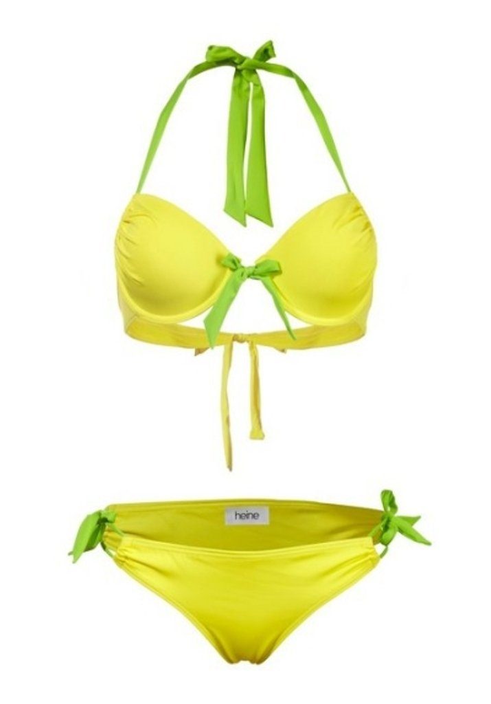 Heine PushUpBikini »Bikini in gelb/kiwi Bademode« online kaufen OTTO