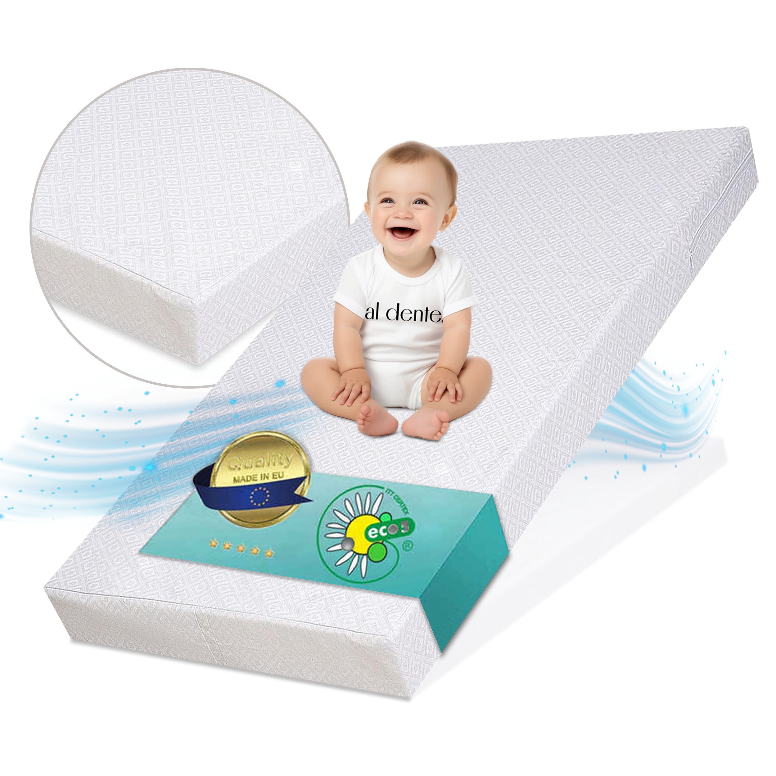 Kindermatratze Kindermatratze – Premium, Sicher, Atmungsaktiv & Allergikerf günstig online kaufen