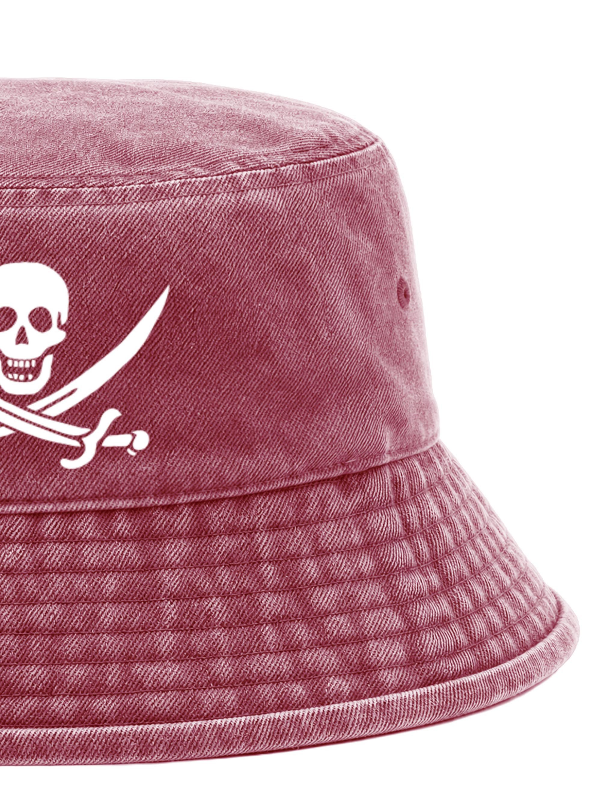 Neverless Fischerhut Anglerhut mit Print Pirate Baumwolle Bucket Hat Herren Damen – Bild 4 von 5