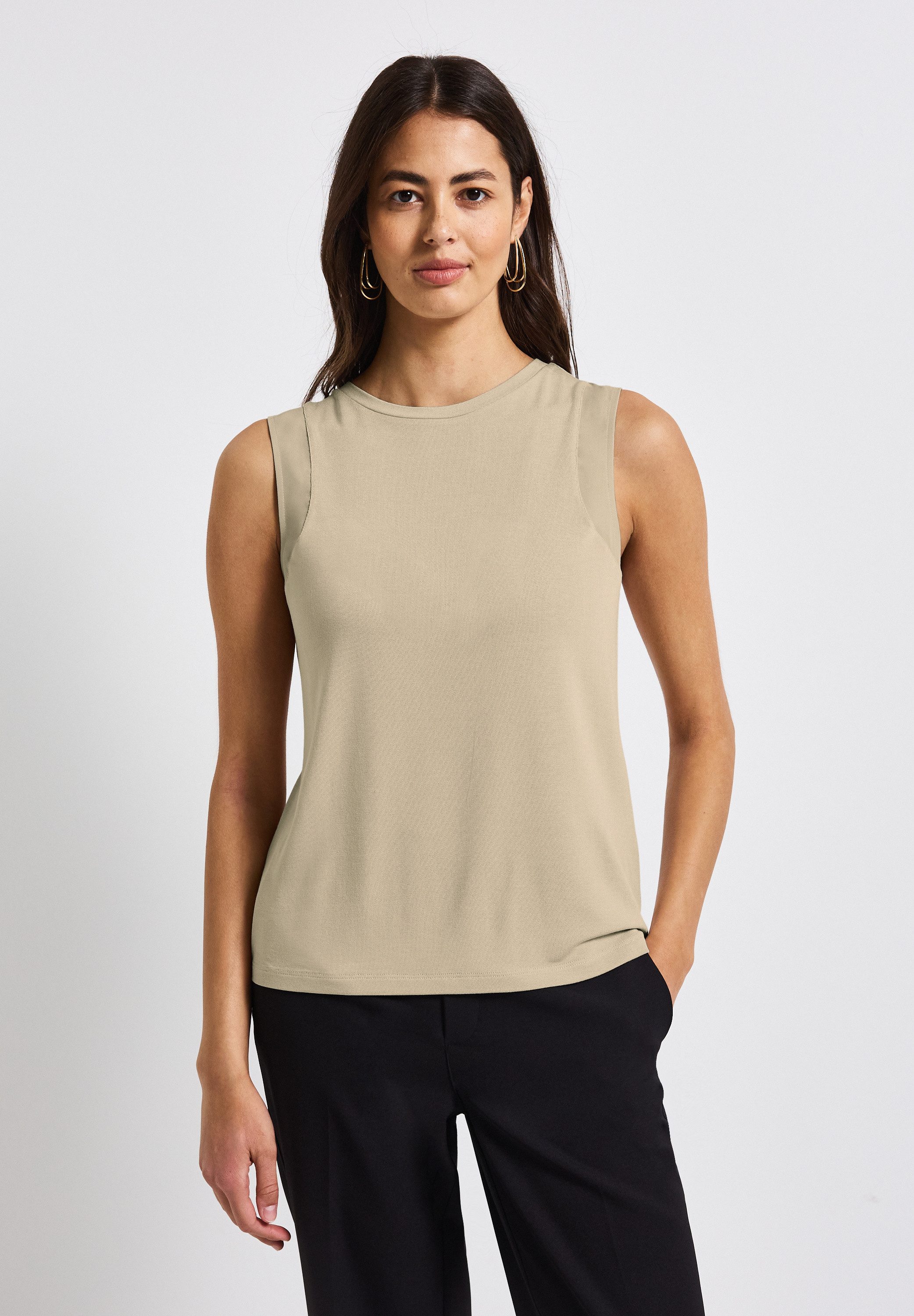 STREET ONE Trägertop aus Jersey in Unifarbe