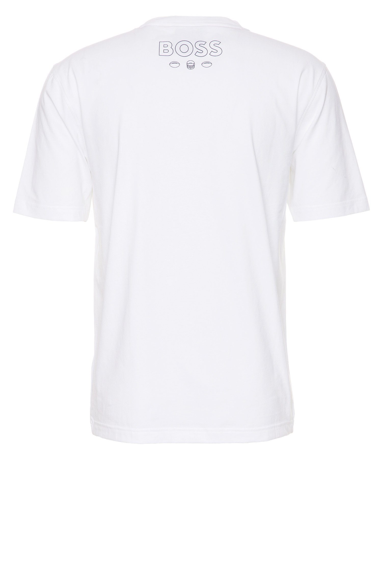 BOSS ORANGE T-Shirt NFL Trap (118) Off-White (1-tlg) T-Shirt