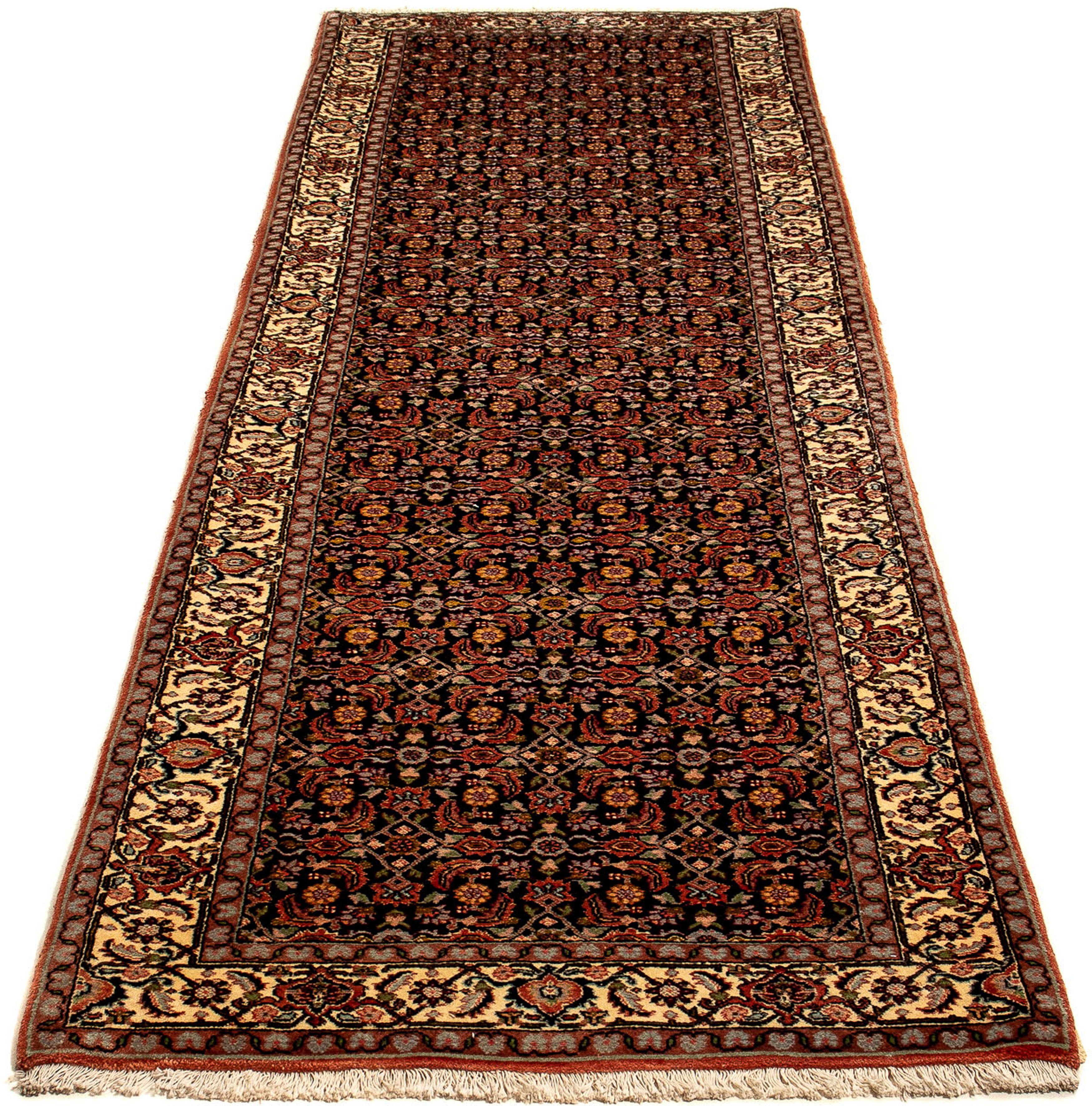 Orientteppich Perser - Bidjar - 298 x 82 cm - mehrfarbig, morgenland, rechteckig, Höhe: 15 mm, Wohnzimmer, Handgeknüpft, Einzelstück mit Zertifikat