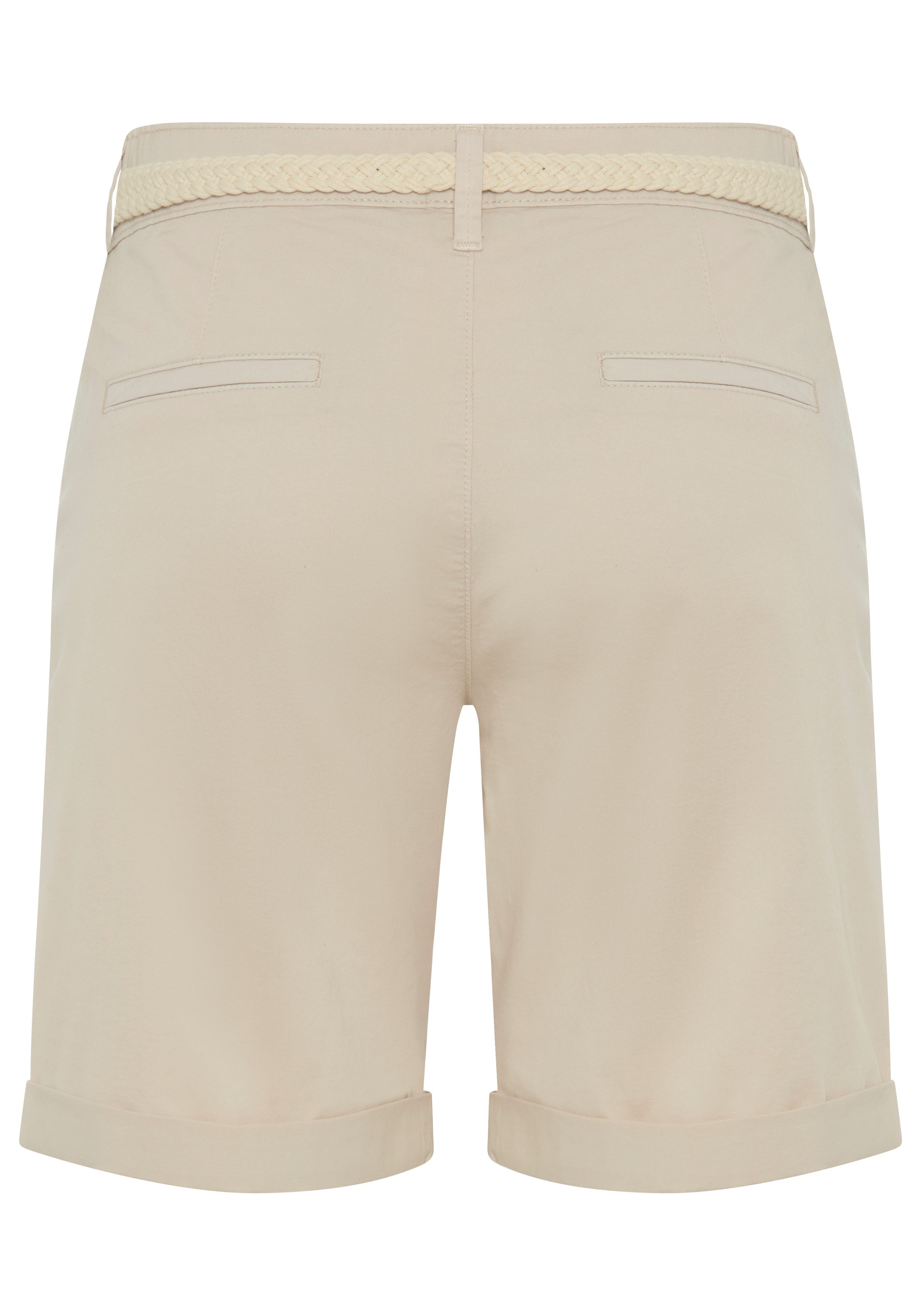 MAC Chinoshorts CHINO SHORTS belt inklusive Flecht- Gürtel