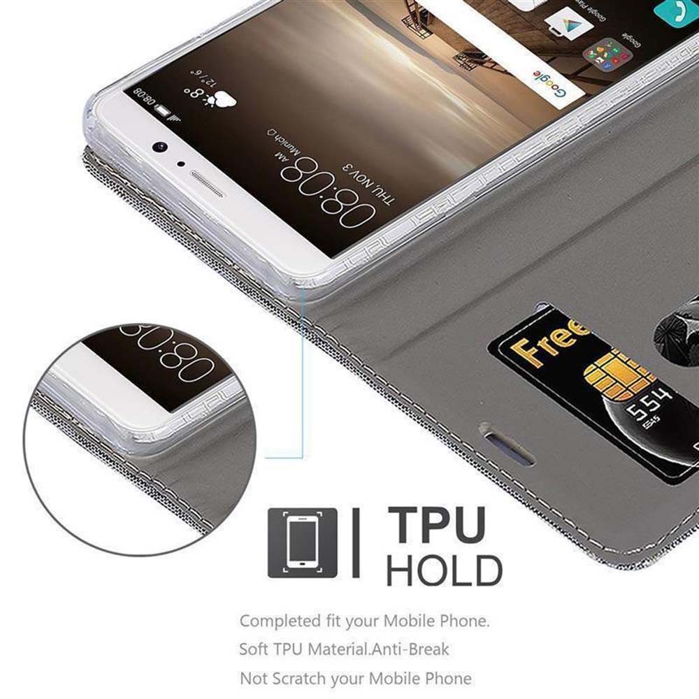 Cadorabo Handyhülle für Huawei MATE 9 Hülle Huawei MATE 9, Klappbare Handy Schutzhülle - Hülle - mit Standfunktion und Kartenfach