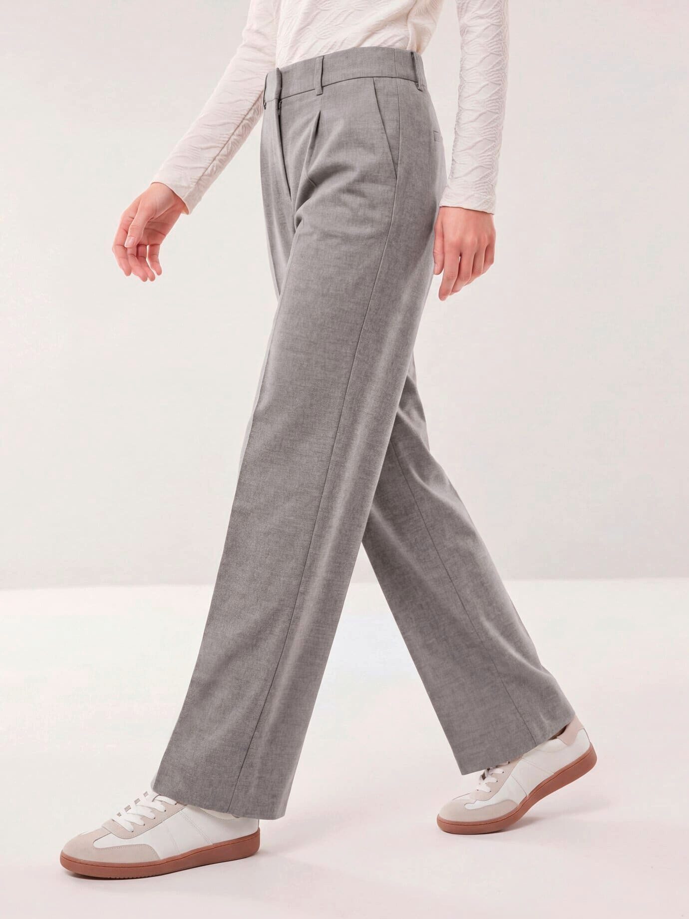 Walbusch Marlene-Hose Damen Marlene Hose aus Premium Flanell Regular fit, modern