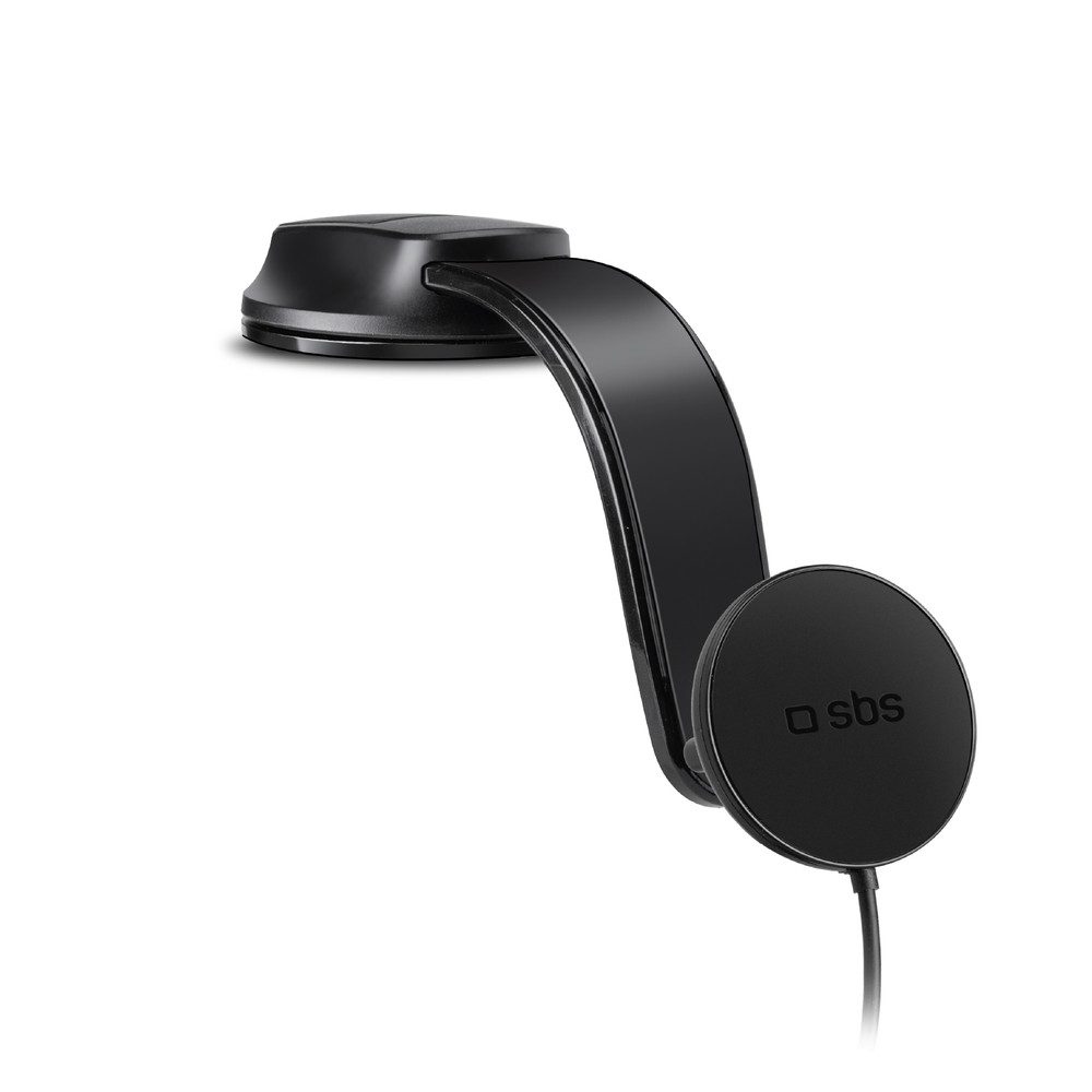 sbs Smartphone-Halterung Autohalterung Induktionsladehalter Saugnapfhalterung, (Spar-Set, 1-tlg., 142 g flexibel, MagSafe, 15 W kabelloses Laden, Saugnapf)
