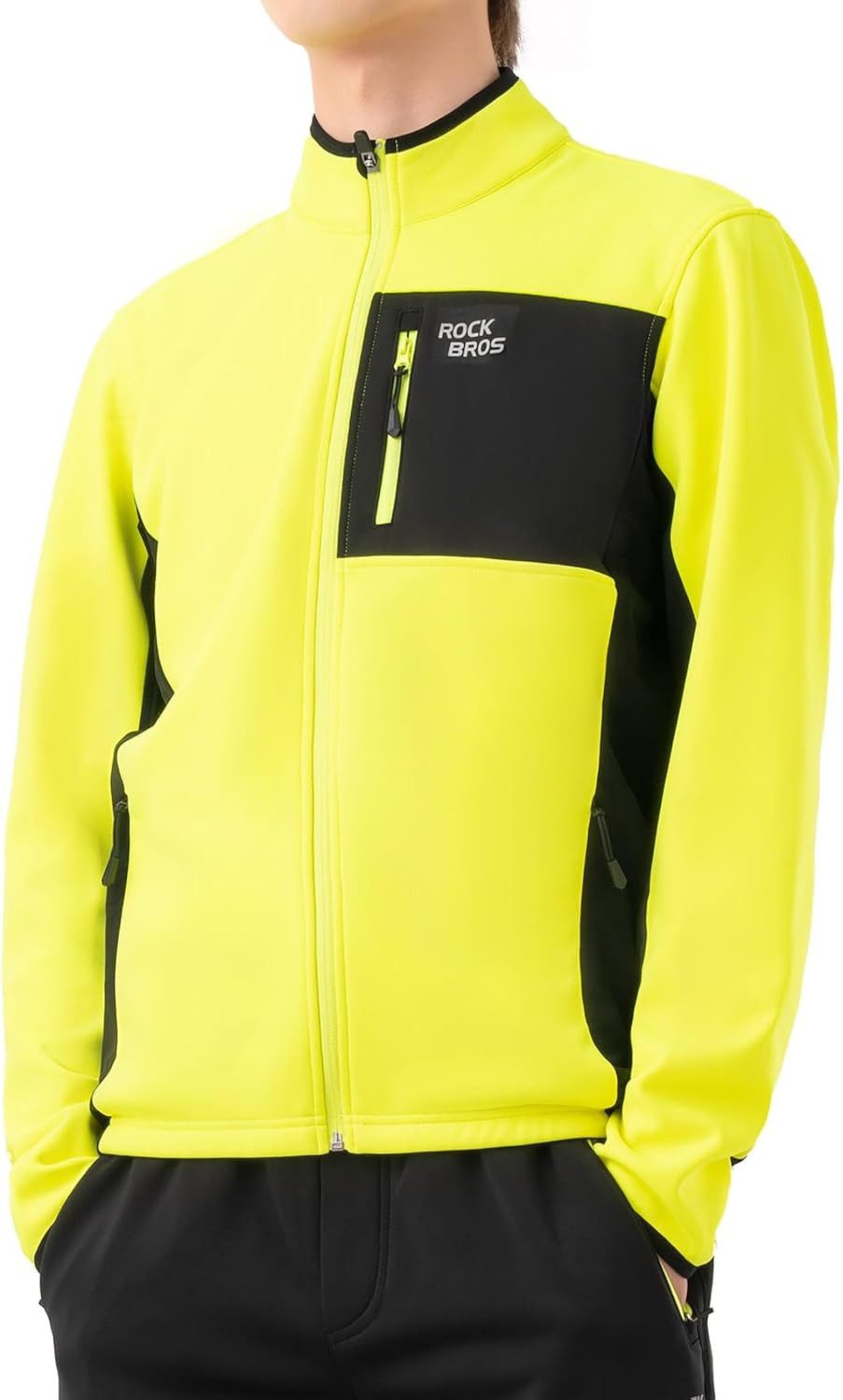 ROCKBROS Fahrradjacke Winter Fahrradjacke Herren Winddicht Warm Atmungsaktiv
