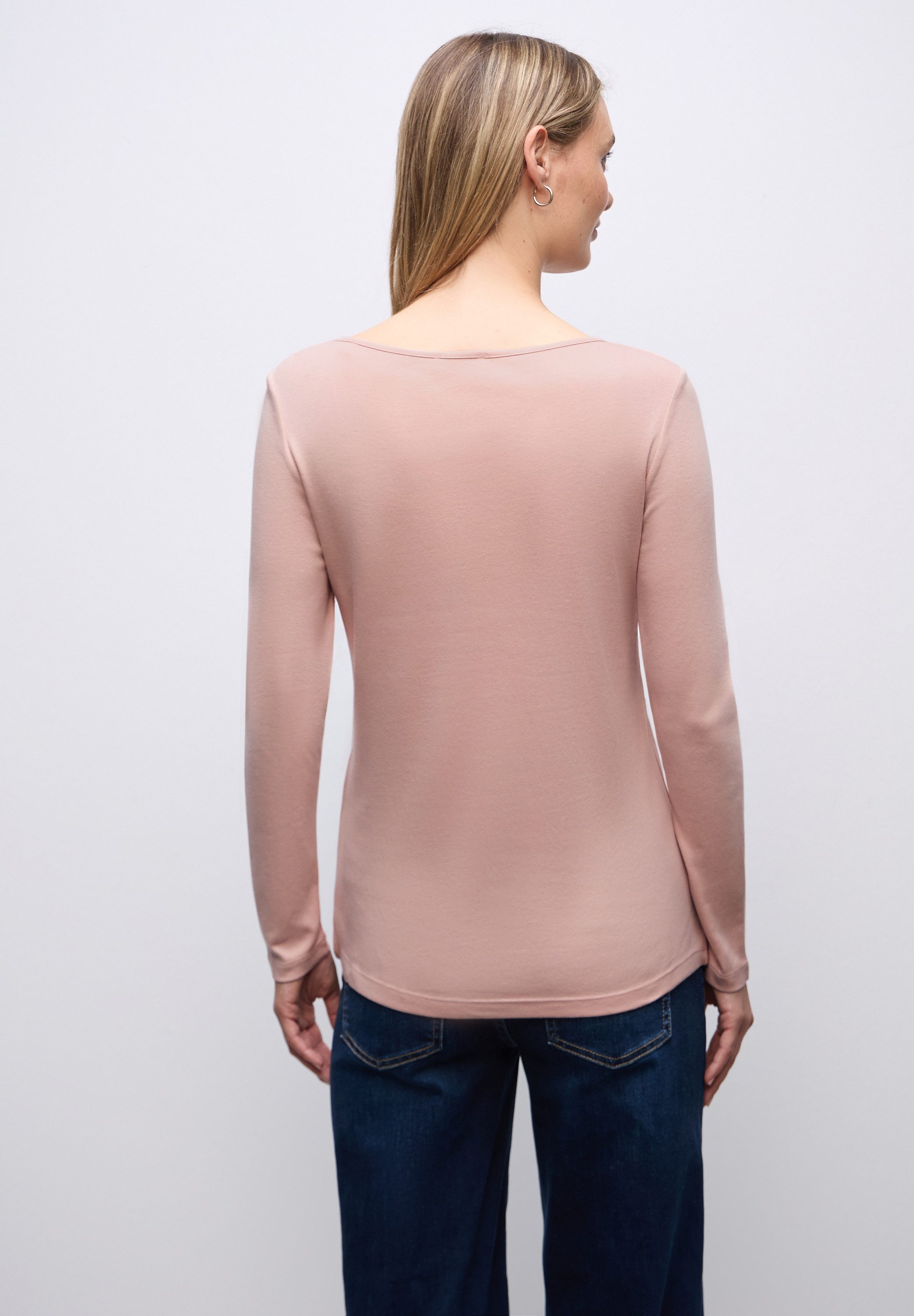 STREET ONE Langarmshirt im soften Baumwoll-Mix günstig online kaufen