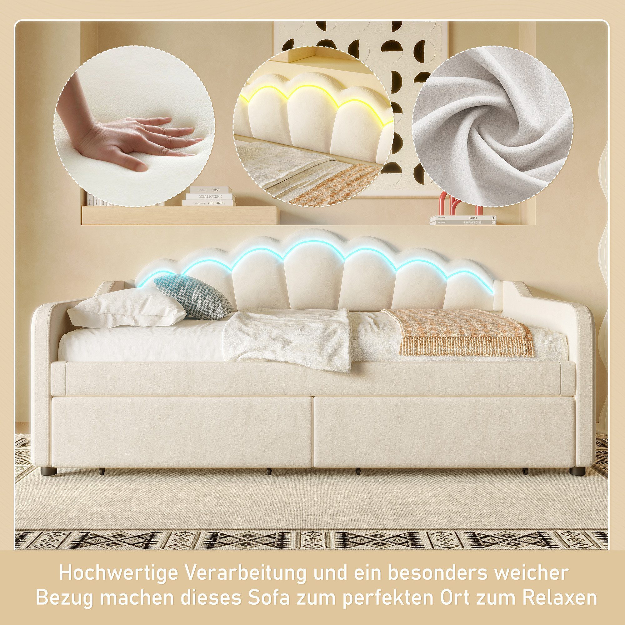 HAUSS SPOLE Schlafsofa 90x200cm, Tagesbett mit günstig online kaufen