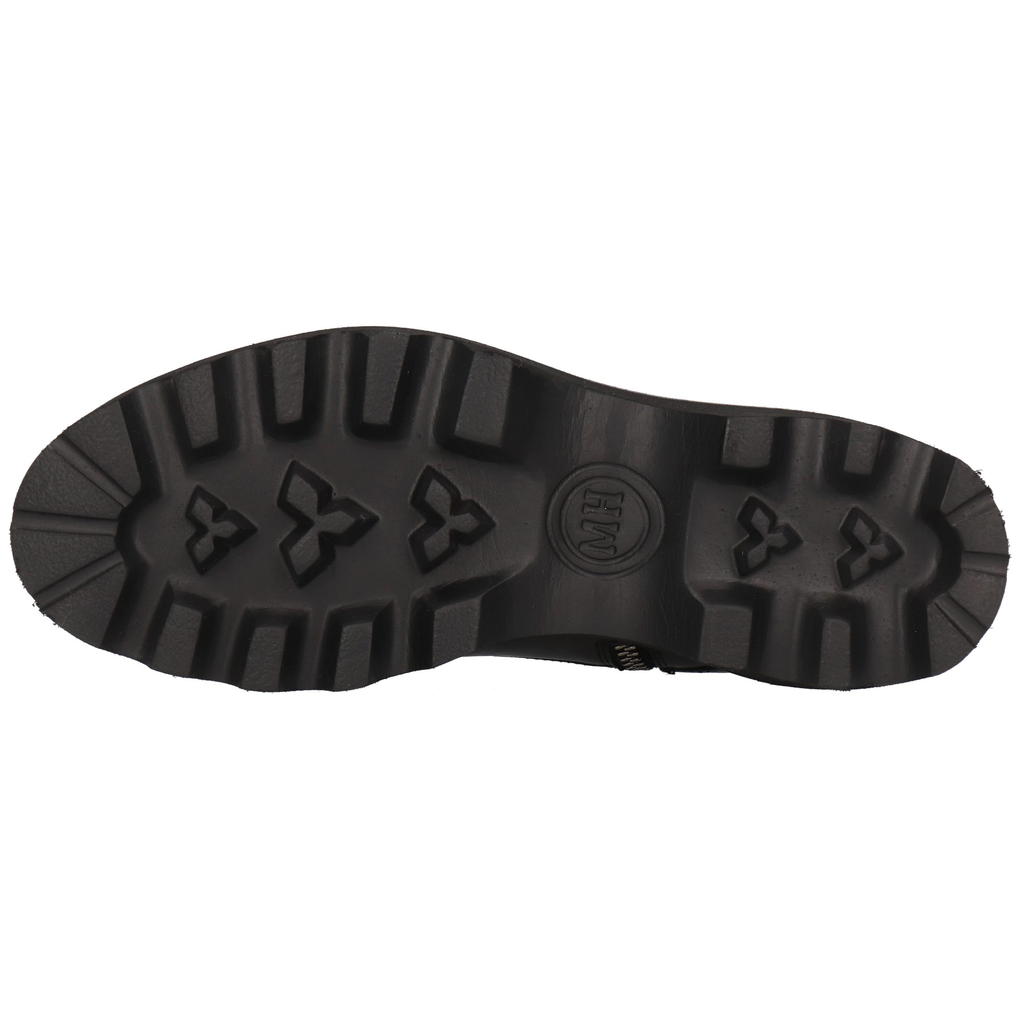 Melvin & Hamilton Maria 18 Leder-Schnürstiefeletten für Damen Stiefelette Plateausohlen, Echtes Leder, Vegetabile Gerbung, Von Hand geflochten