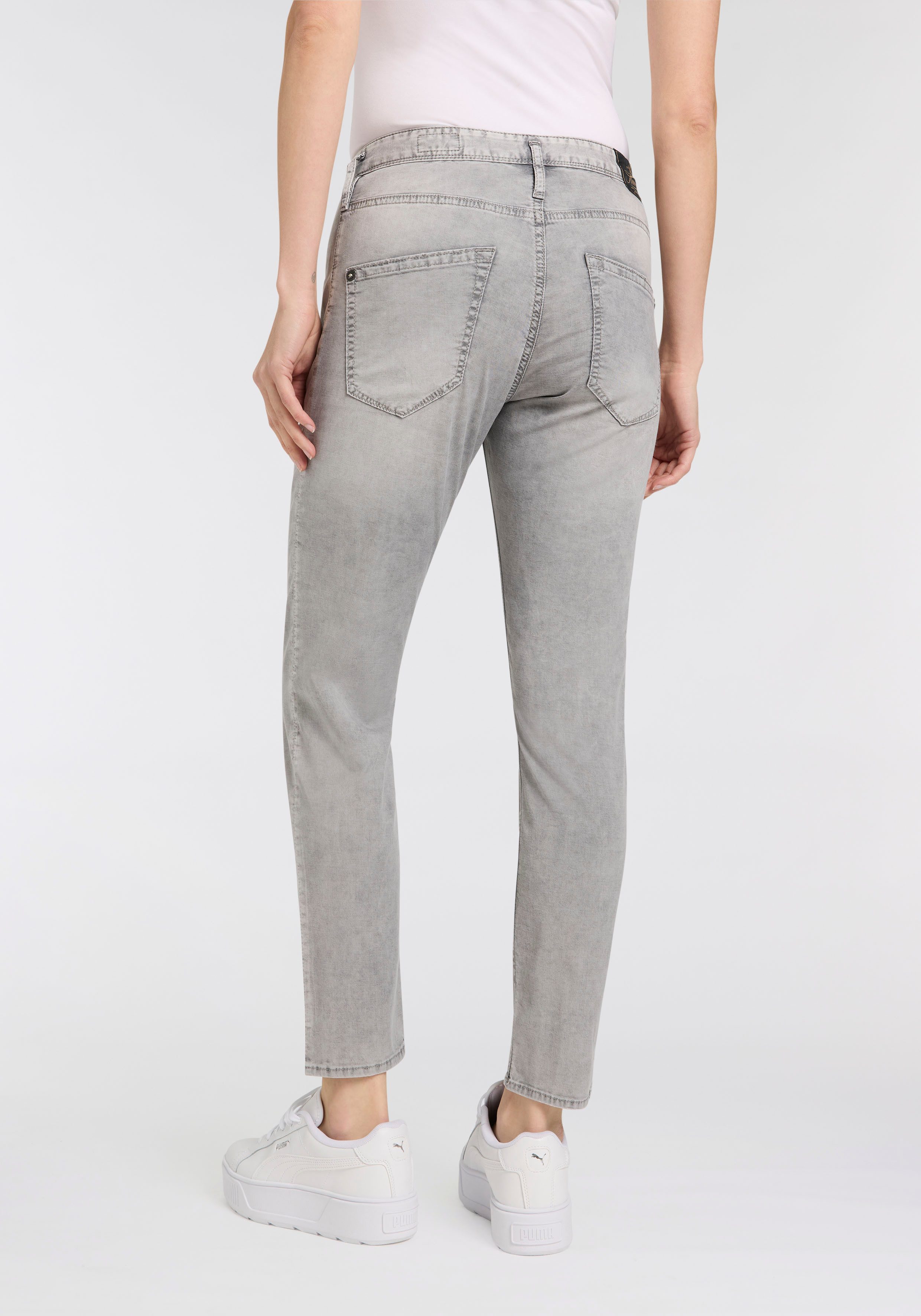 Herrlicher 5-Pocket-Jeans Shyra Cropped Denim Grey günstig online kaufen