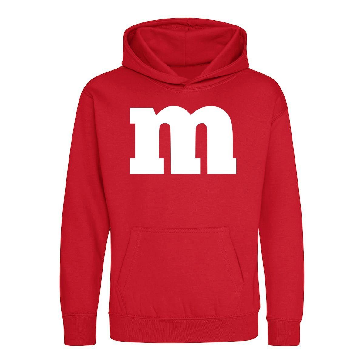Kapuzenpullover Team M Kinder Hoodie Fun Pullover Jungen & Mädchen Karneval Fasching