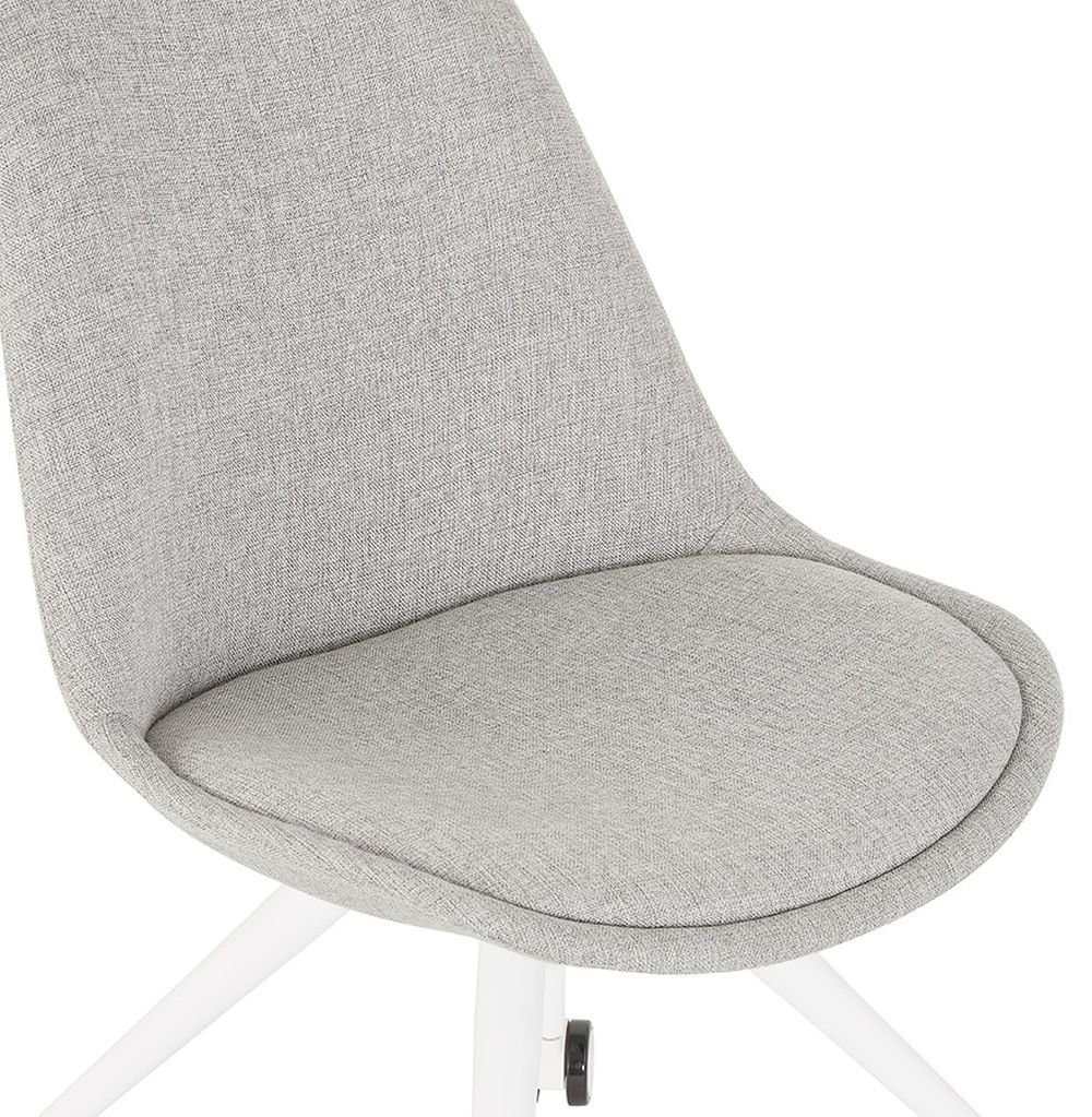 KADIMA Stuhl Grau Modern (grey,white) DESIGN Textile Bürostuhl 60 NEREUS
