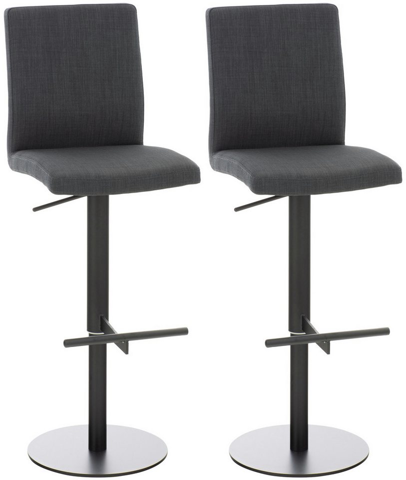 CLP Barhocker Cadiz (Set, 2er), Stoffbezug, höhenverstellbar, bis 240 kg