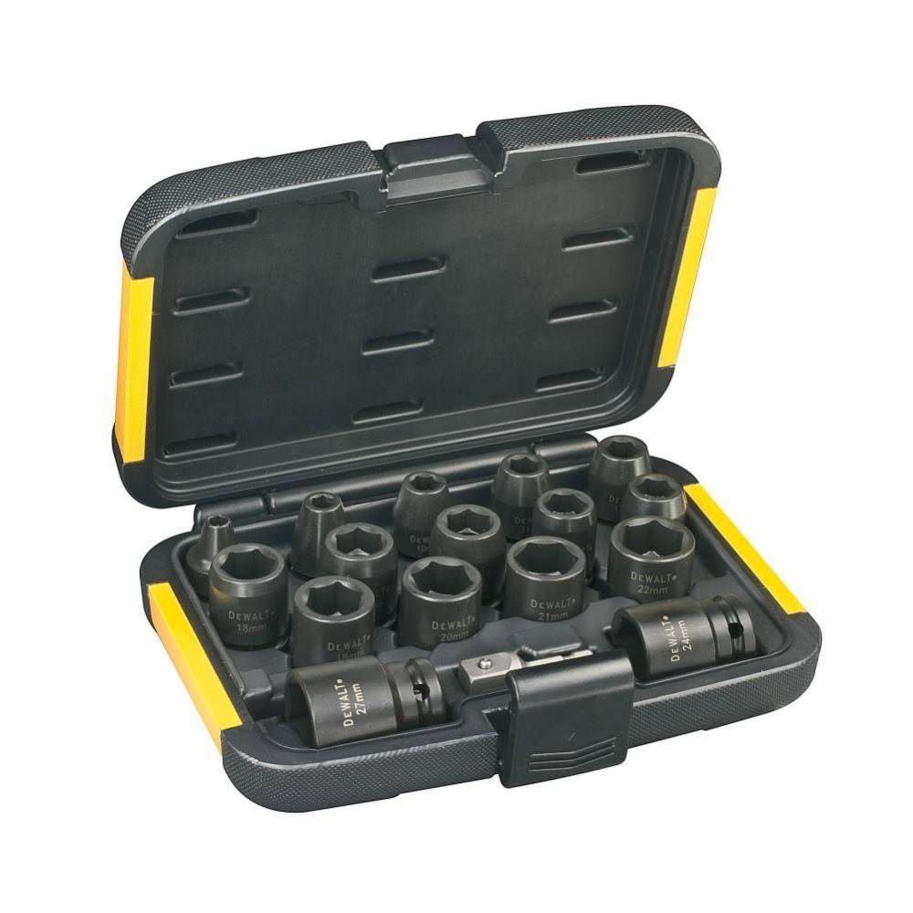 DeWalt Nüsse Steckschlüssel Set Ada Schlagschrauber 17-tlg. DT7506 1 mit