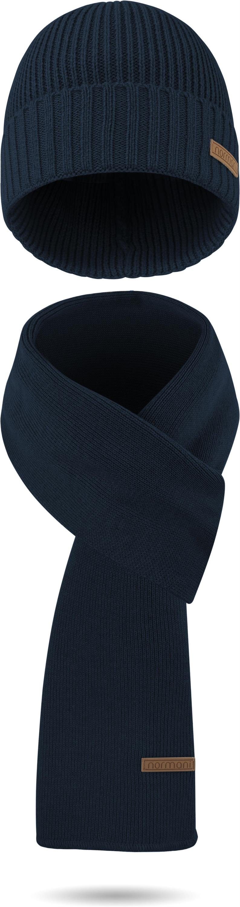 normani Strickmütze Winterset aus Merinowolle Schal günstig online kaufen
