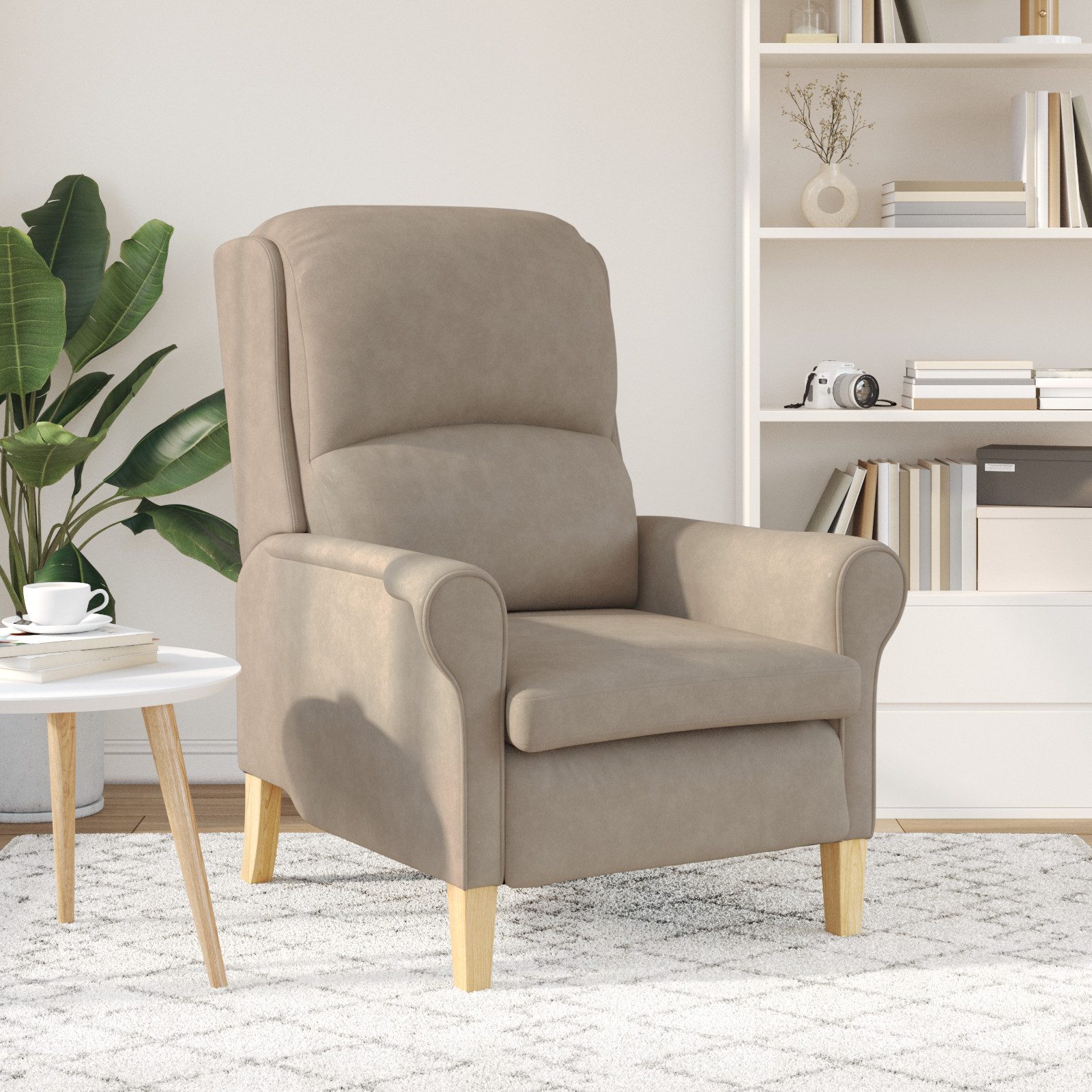 vidaXL Sessel Taupe Sessel Taupe Stoff, günstig online kaufen